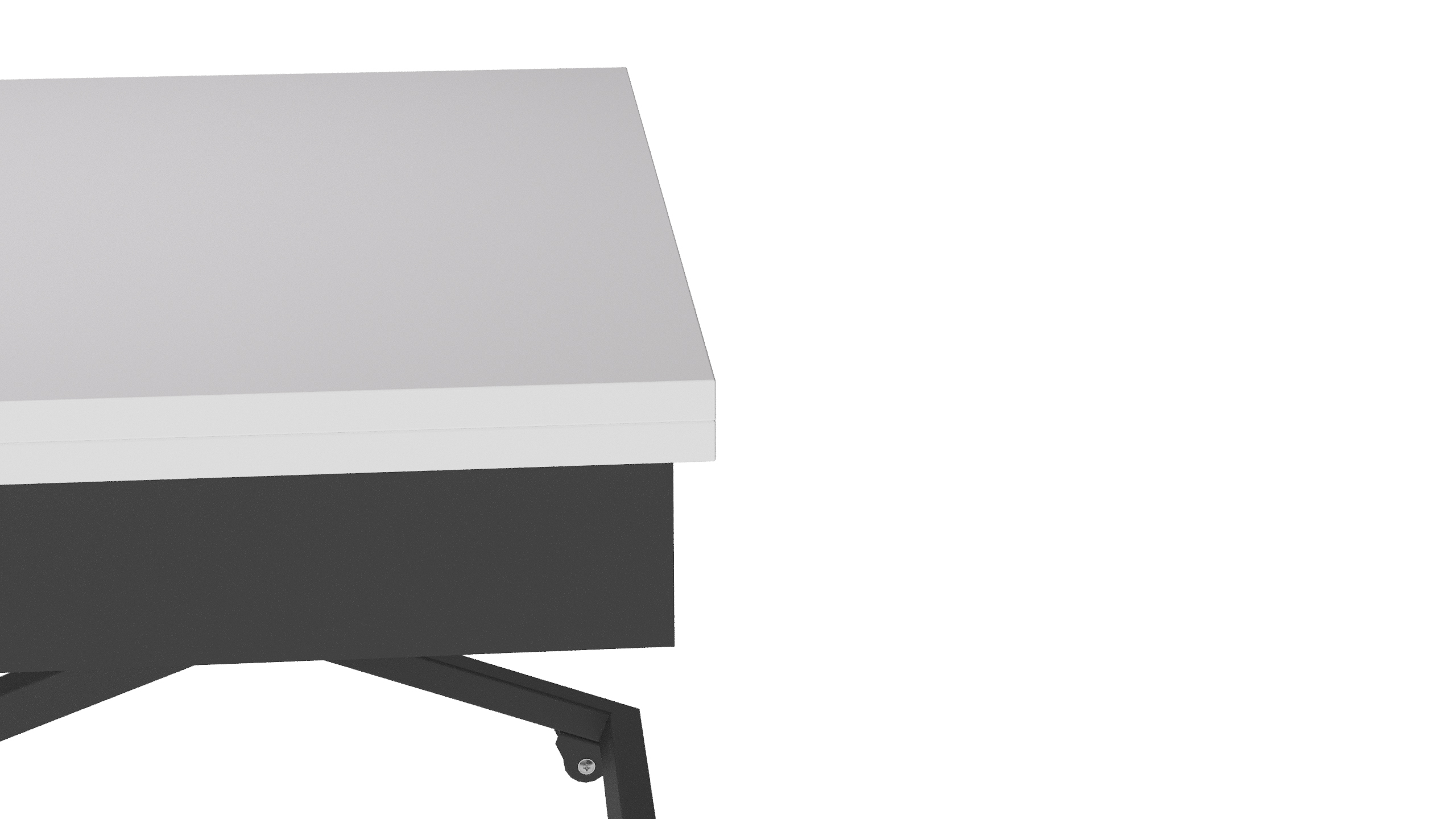 Стол-трансформер КАЛИФОРНИЯ МЕБЕЛЬ Андрэ Loft ЛДСП Белый Черный - фото 15