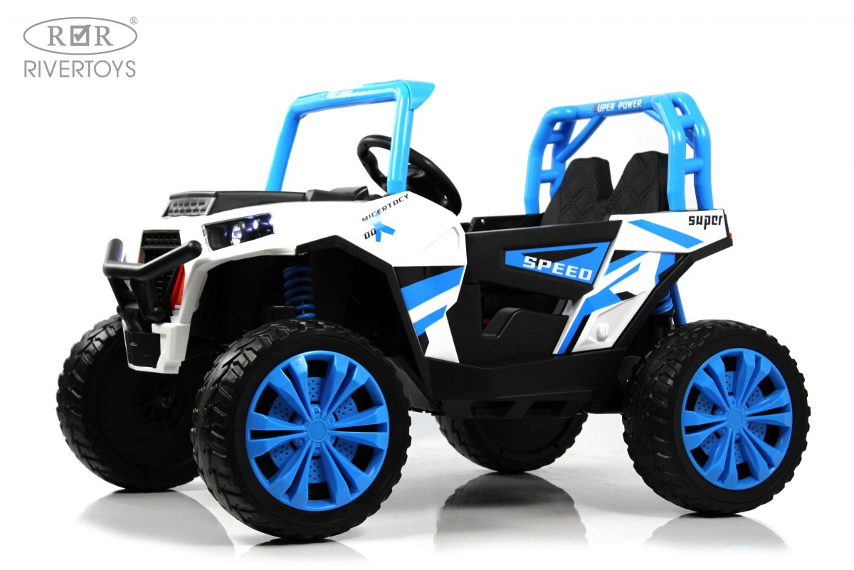 Электромобиль RIVERTOYS F888FF-A-BLUE С пультом ДУ - фото 1