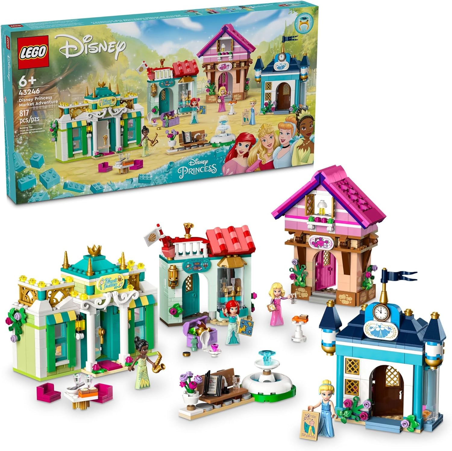 Конструктор LEGO Disney Princess Принцессы на городском рынке 817 дет. - фото 3