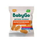 Печенье BabyGo растворимое из 5 злаков с витаминами и минералами 45г