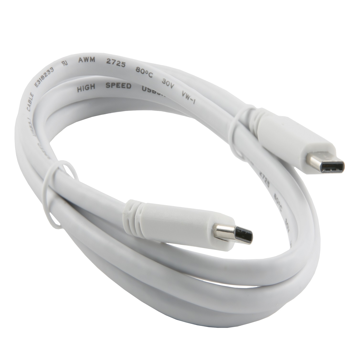 Дата-кабель RedLine Power Delivery Type-C-Type-C белый - фото 1