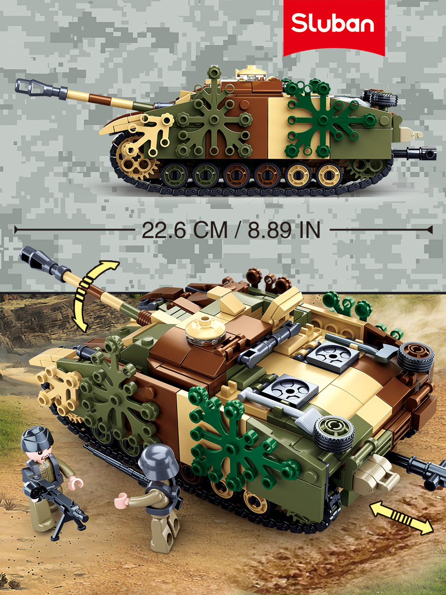 Конструктор SLUBAN Армия 524 дет. - фото 2