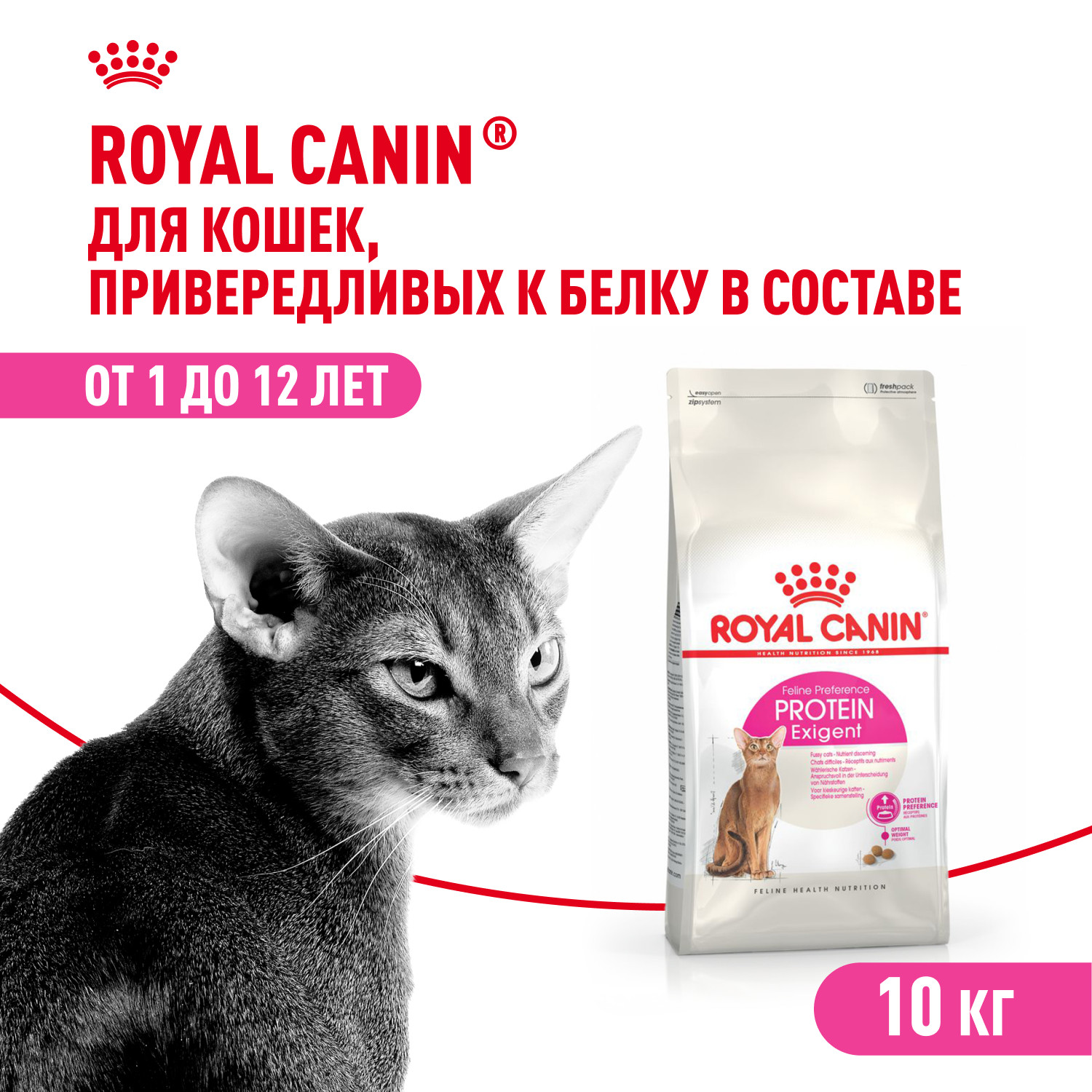 Корм для кошек ROYAL CANIN Exigent Protein привередливых к составу продукта 10кг - фото 1