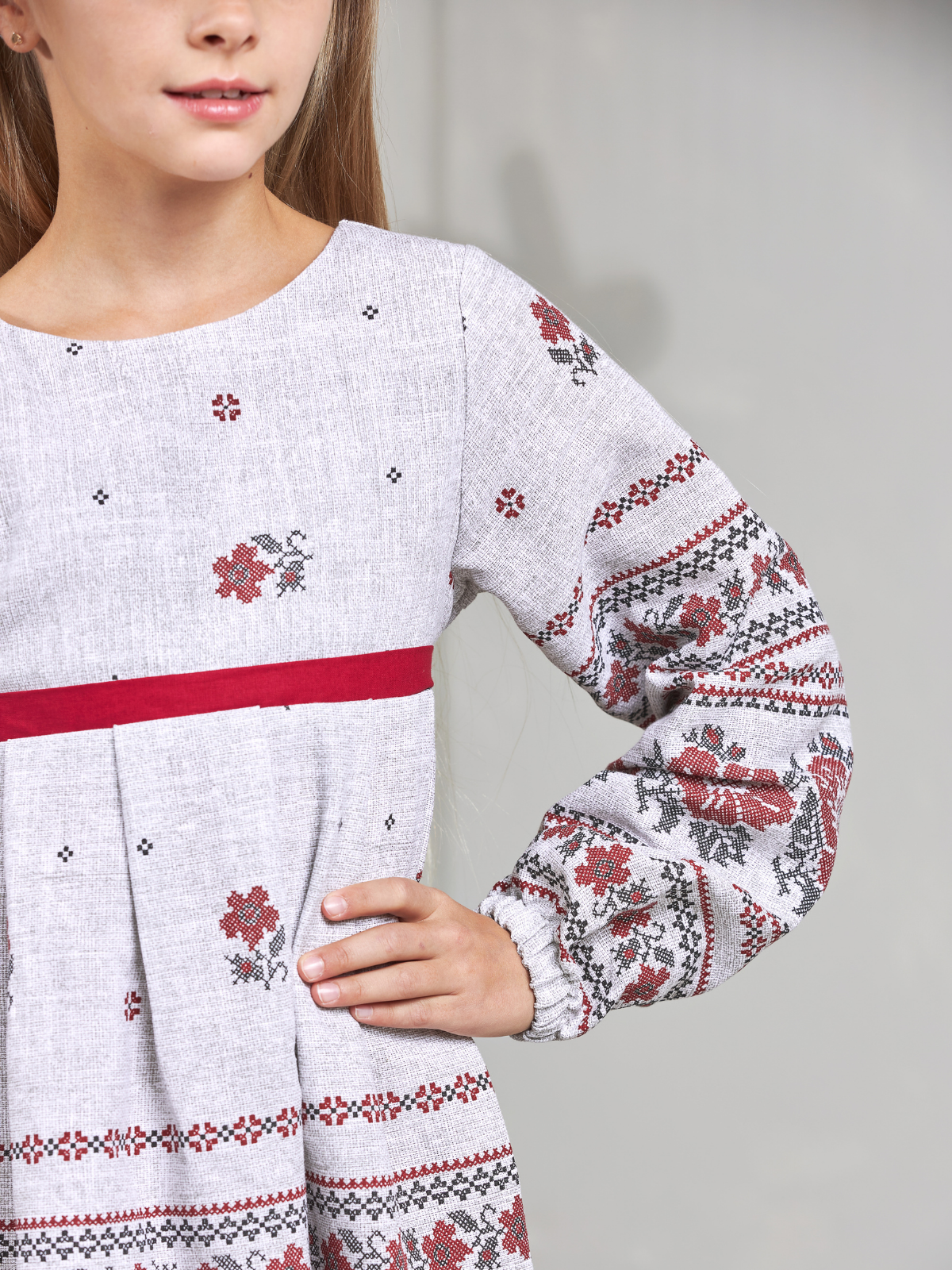 Платье MOUN платье_рогожка_дл/р_орнамент/164-170 - фото 5