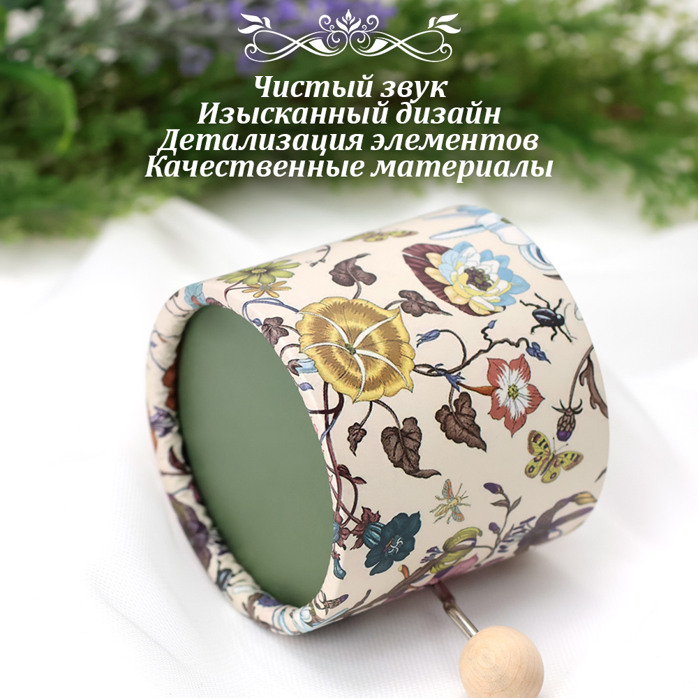 Музыкальная Шкатулка TIPTOPOLIS Шарманка зеленая - фото 3