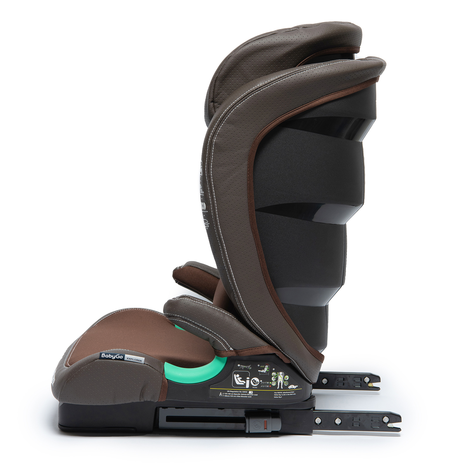 Автокресло BabyGo Explorer New Isofix 2/3 (15-36 кг) коричневый - фото 21