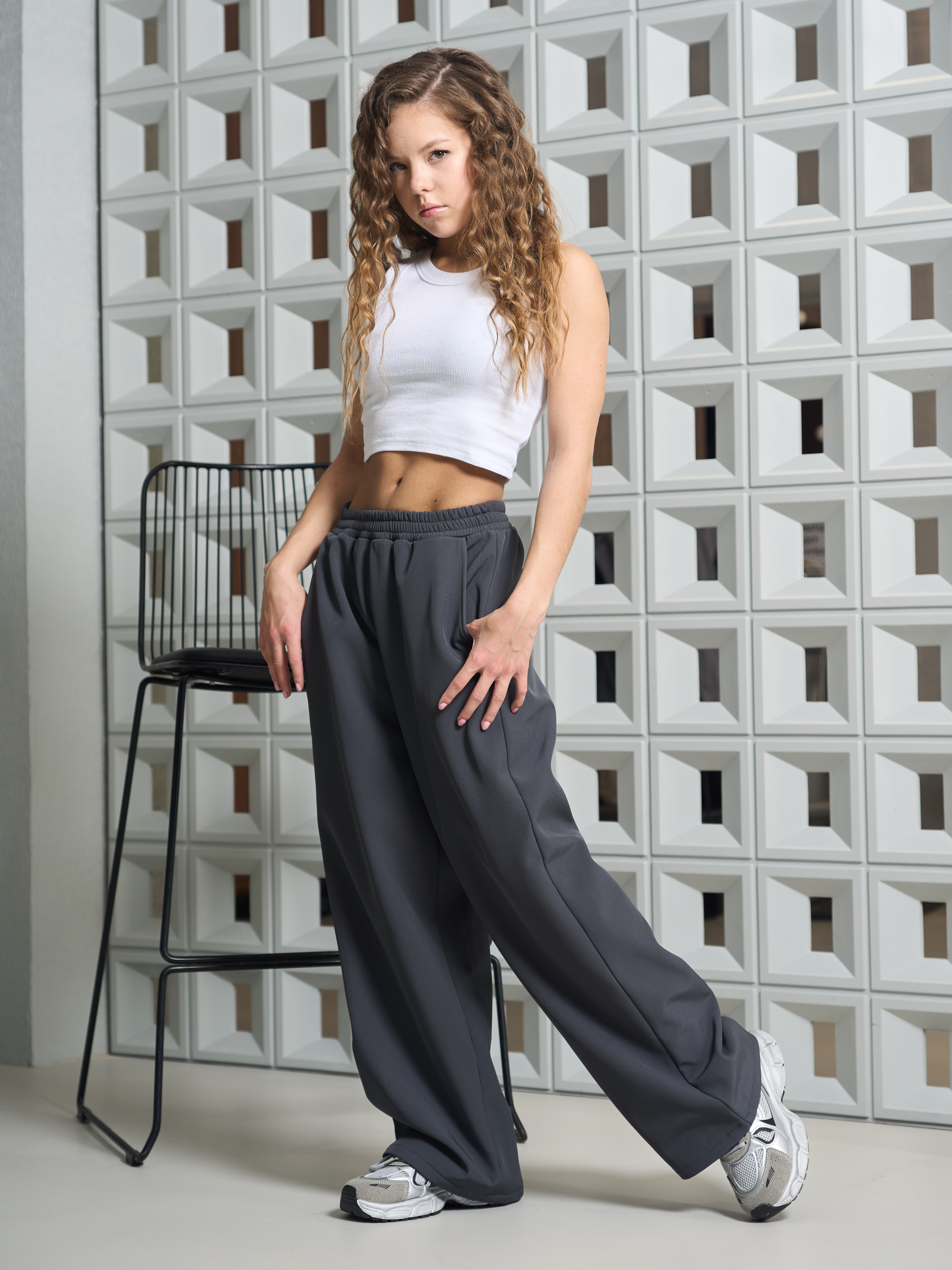 Брюки-палаццо СИНЯЯ МОДА WF1011-H39 - фото 15