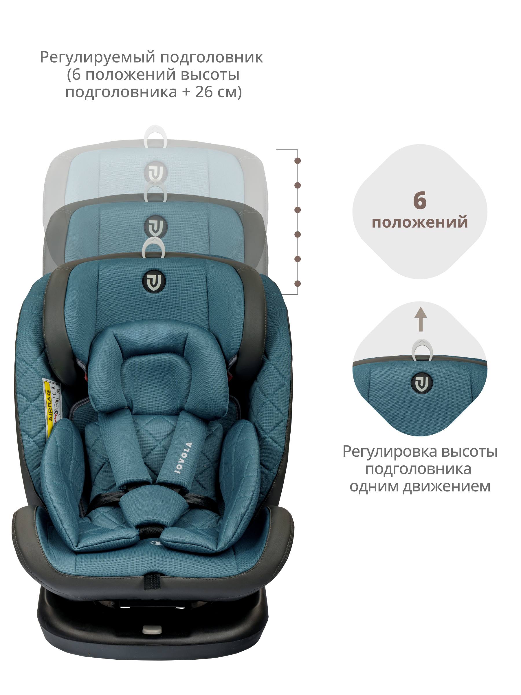 Автокресло Indigo Fuller Isofix 0+/1/2/3 (0-36 кг) синий - фото 8