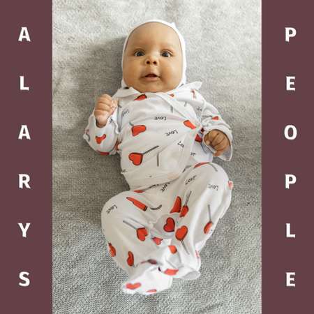 Распашонка с ползунками и чепчиком ALARYSPEOPLE