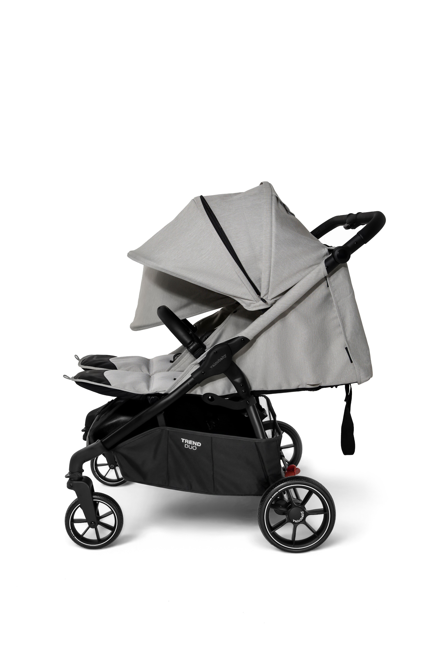 Коляска прогулочная для двойни Valco baby Snap Duo серый - фото 7
