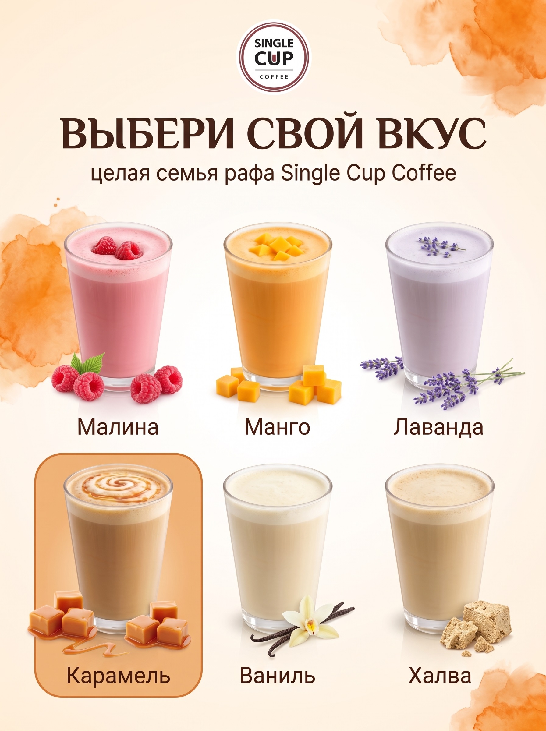 Кофе в капсулах Single Cup Coffee Раф карамель 16 шт. - фото 6