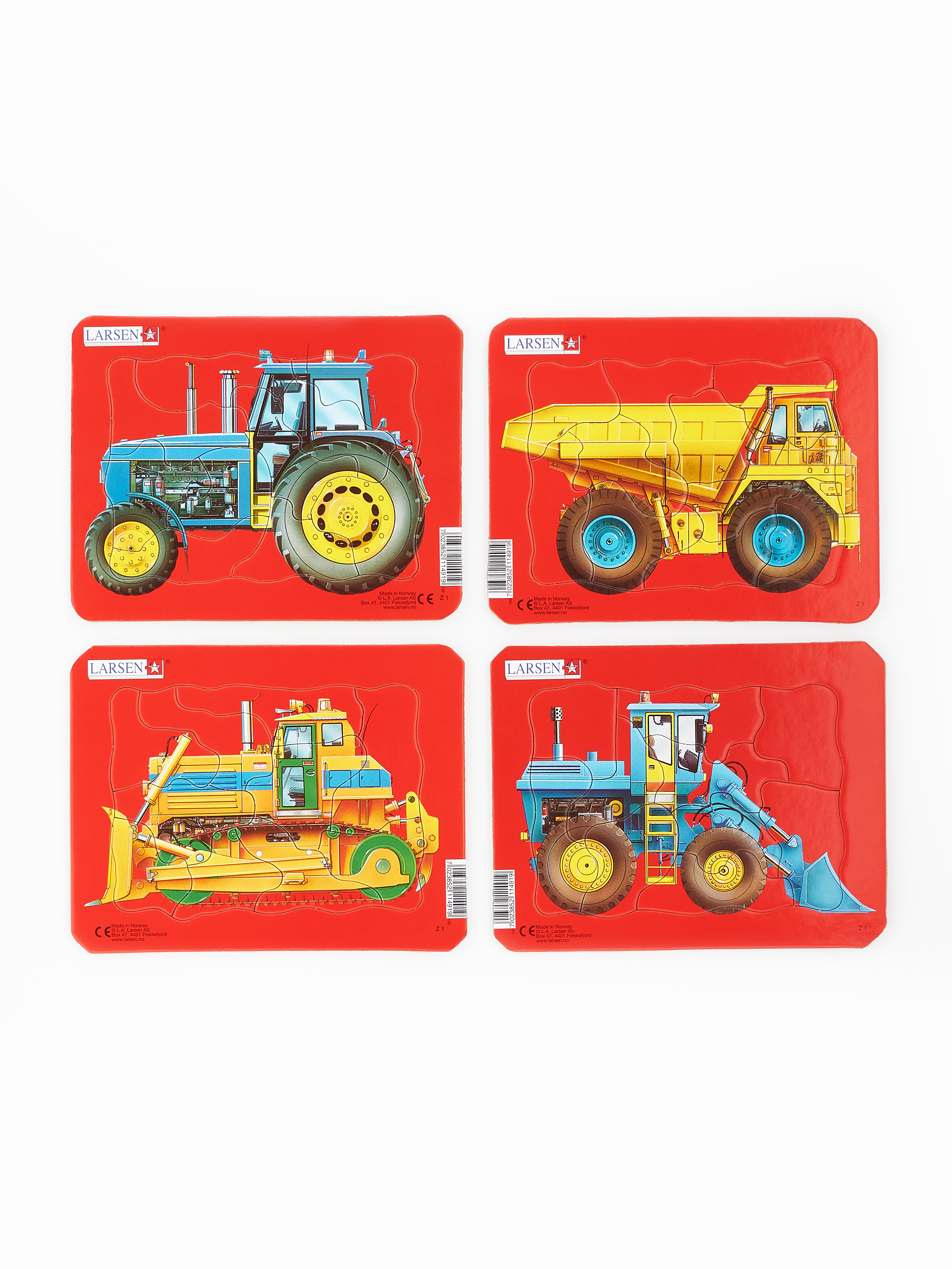 Пазл Larsen Трактор, самосвал 10 элементов классический - фото 1