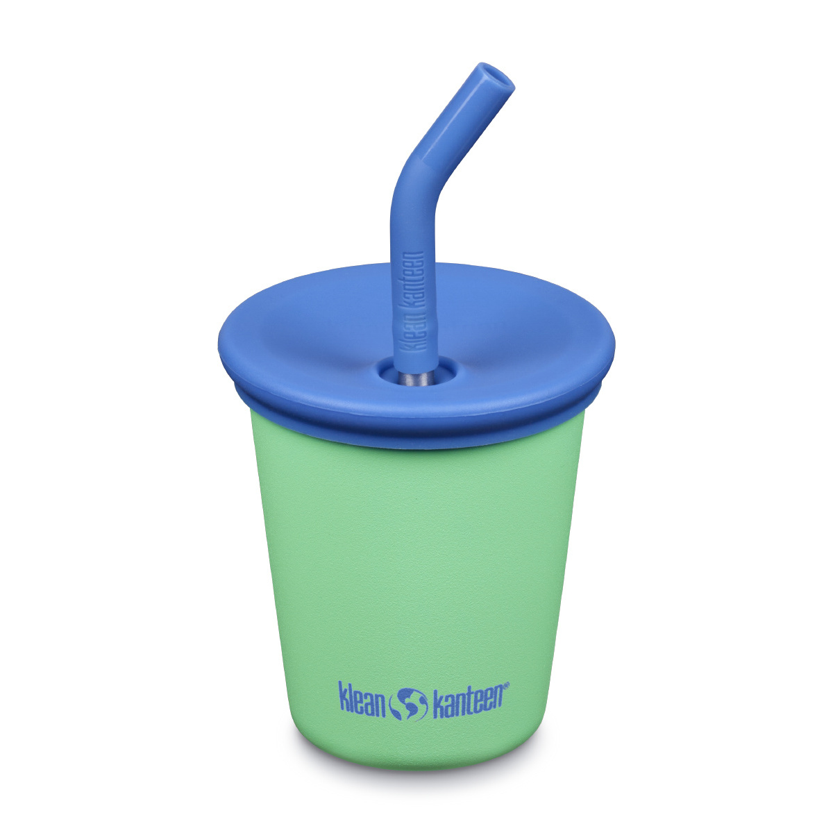 Стакан Klean Kanteen детский одностенный Kid Cup Straw Lid 10oz Spring Bud с трубочкой 296 мл - фото 1
