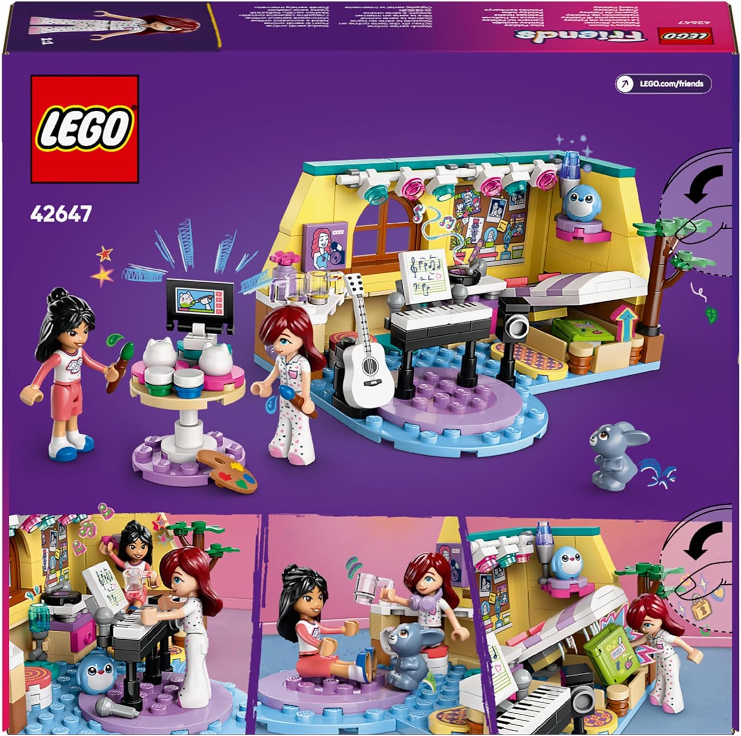 Конструктор LEGO Friends Комната Пейсли блочный - фото 6