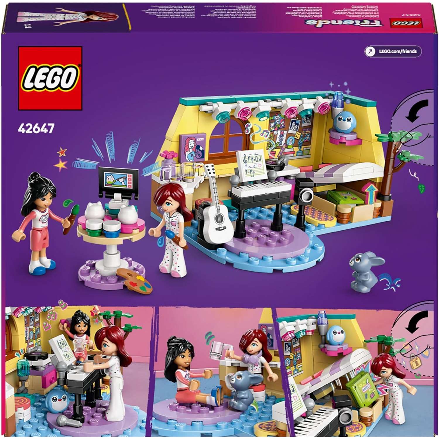 Конструктор LEGO Friends Комната Пейсли блочный - фото 6