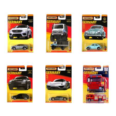 Автомобиль Matchbox Porsche Cayenne 1:64 в ассортименте