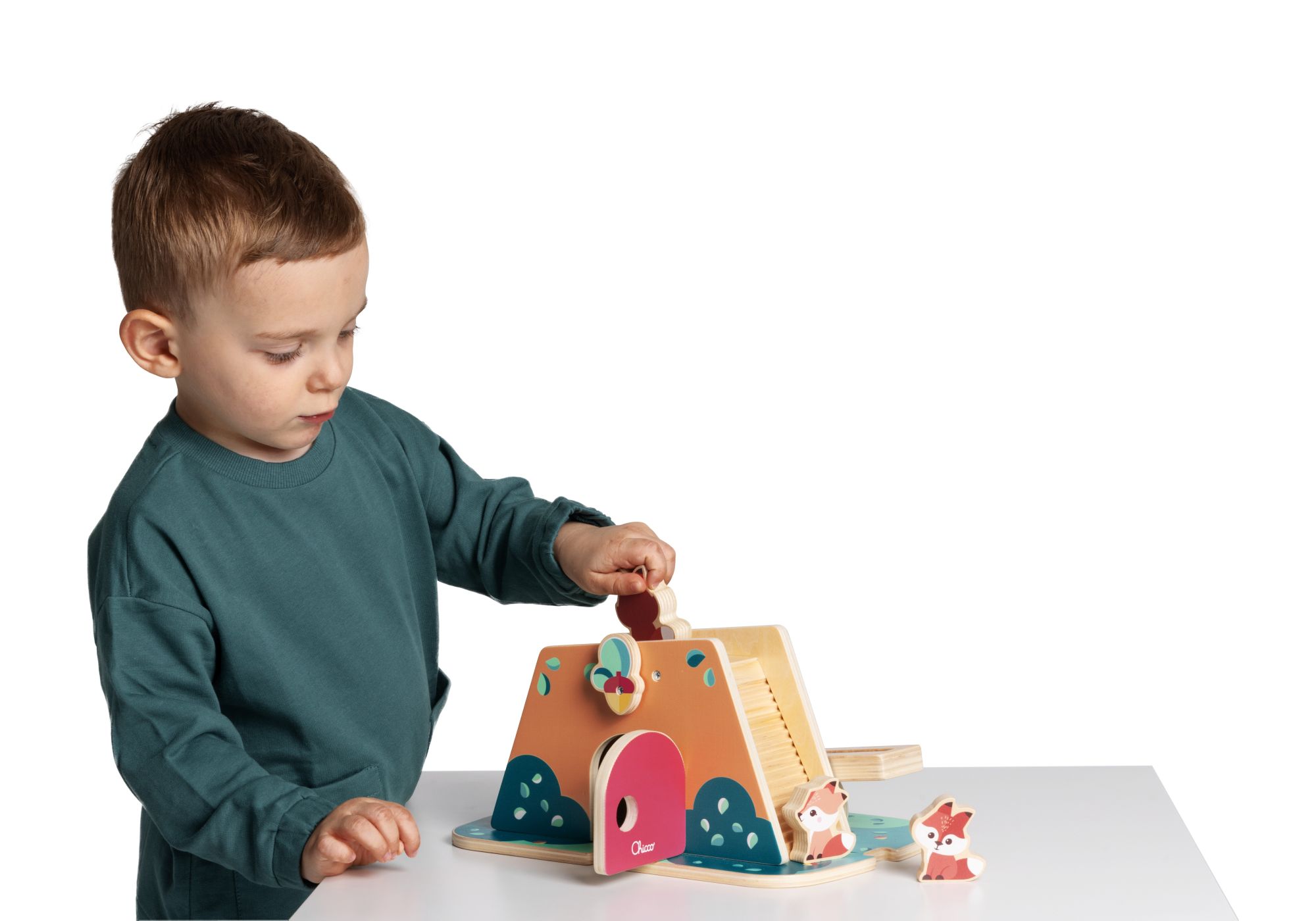 Игрушка Chicco сортер развивающий набор Лисье логово - фото 12