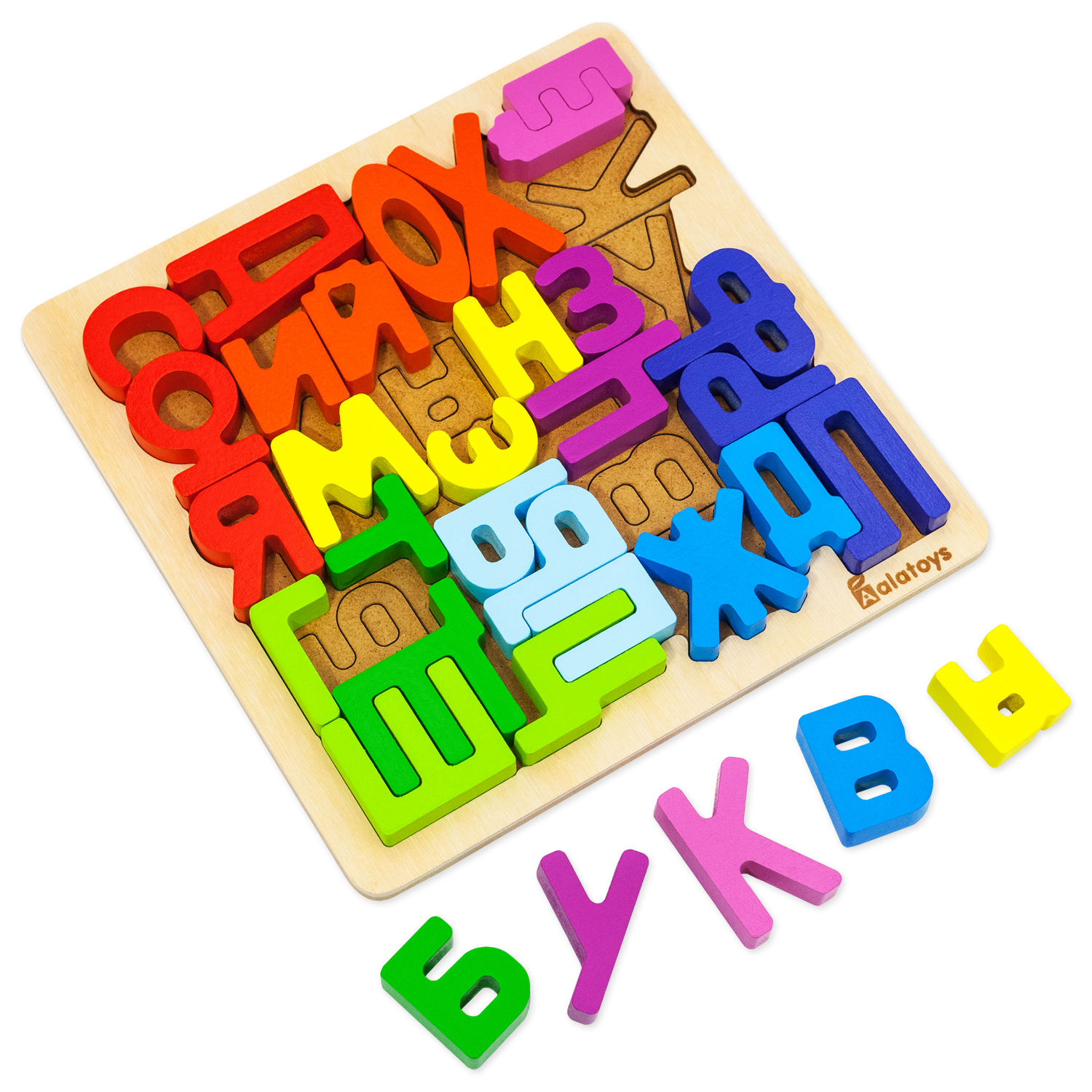 Игрушка Alatoys кубики Монтессори в ассортименте - фото 16