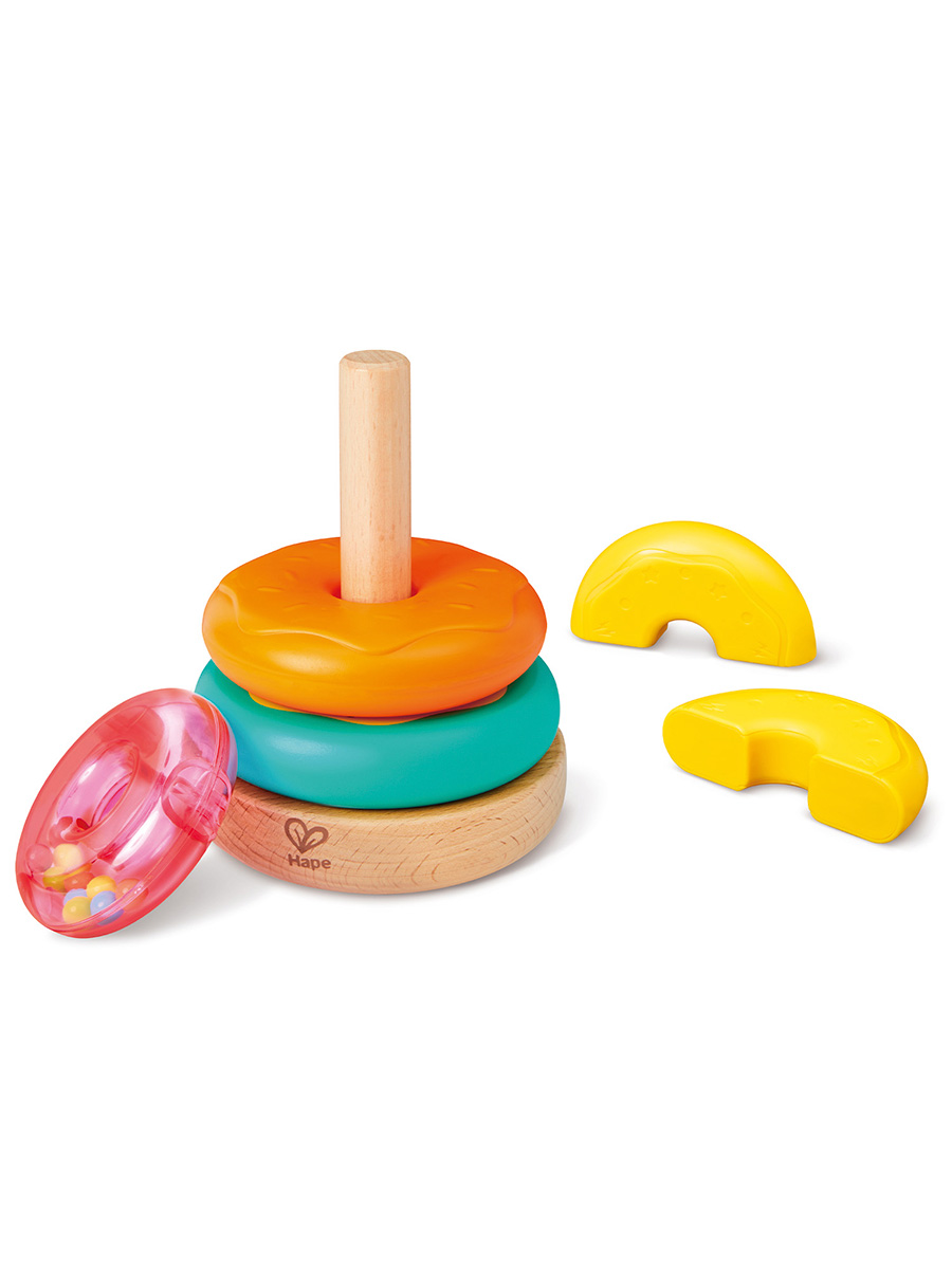 Игрушка Hape пирамидка Башня пончиков - фото 5