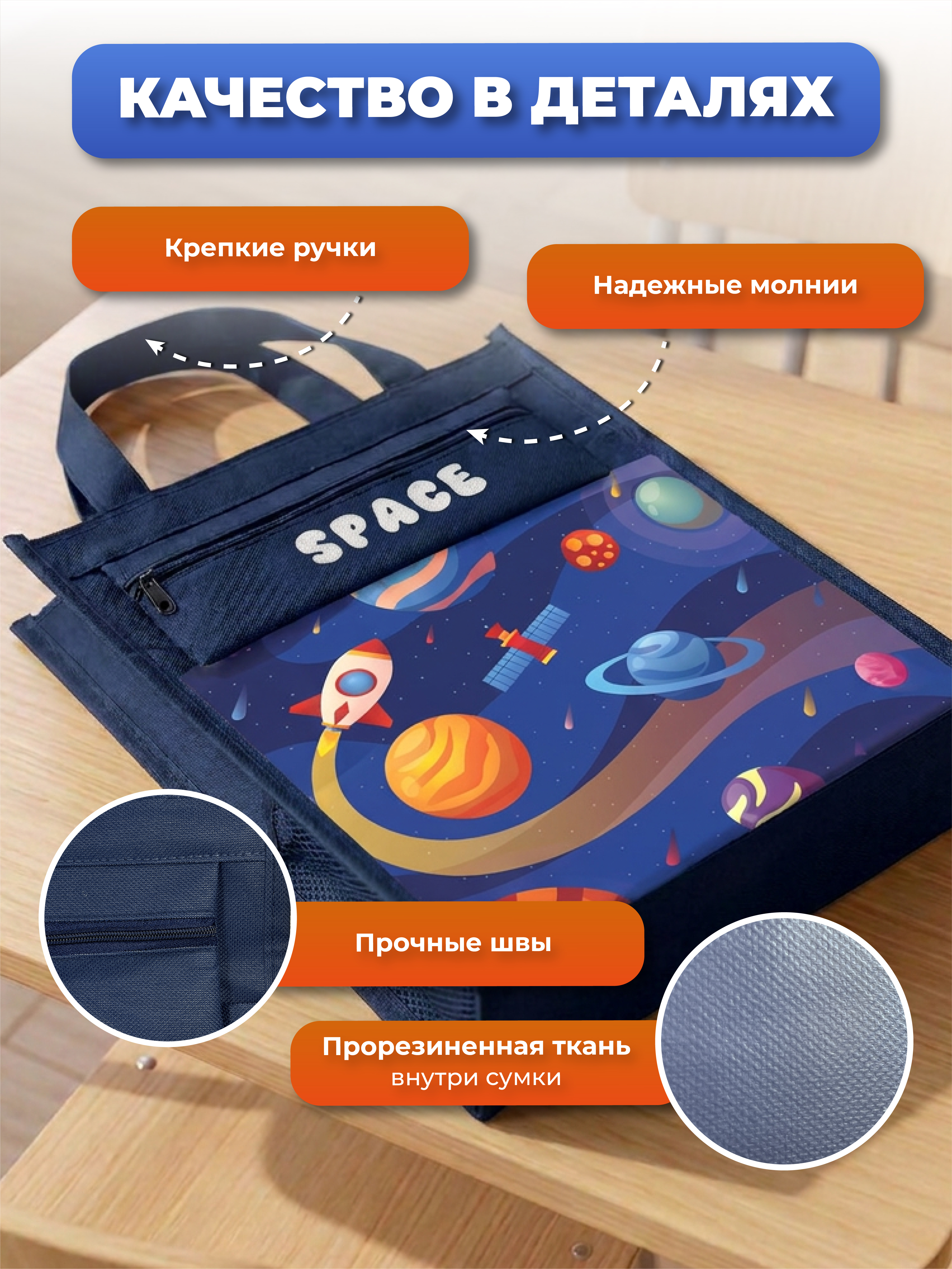 Папка с ручками AXLER для мальчика школьная А4 - фото 5
