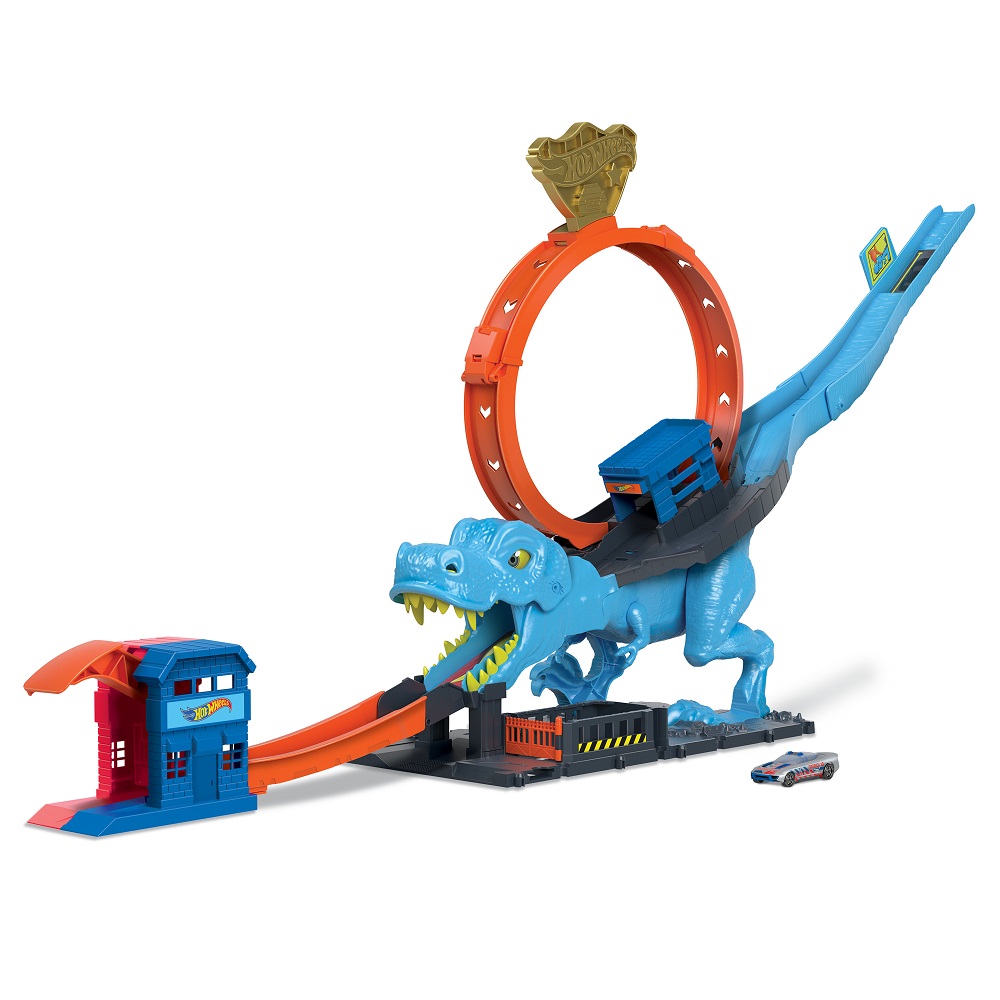 Трек Hot Wheels City T-Rex Attack HKX42 - фото 4