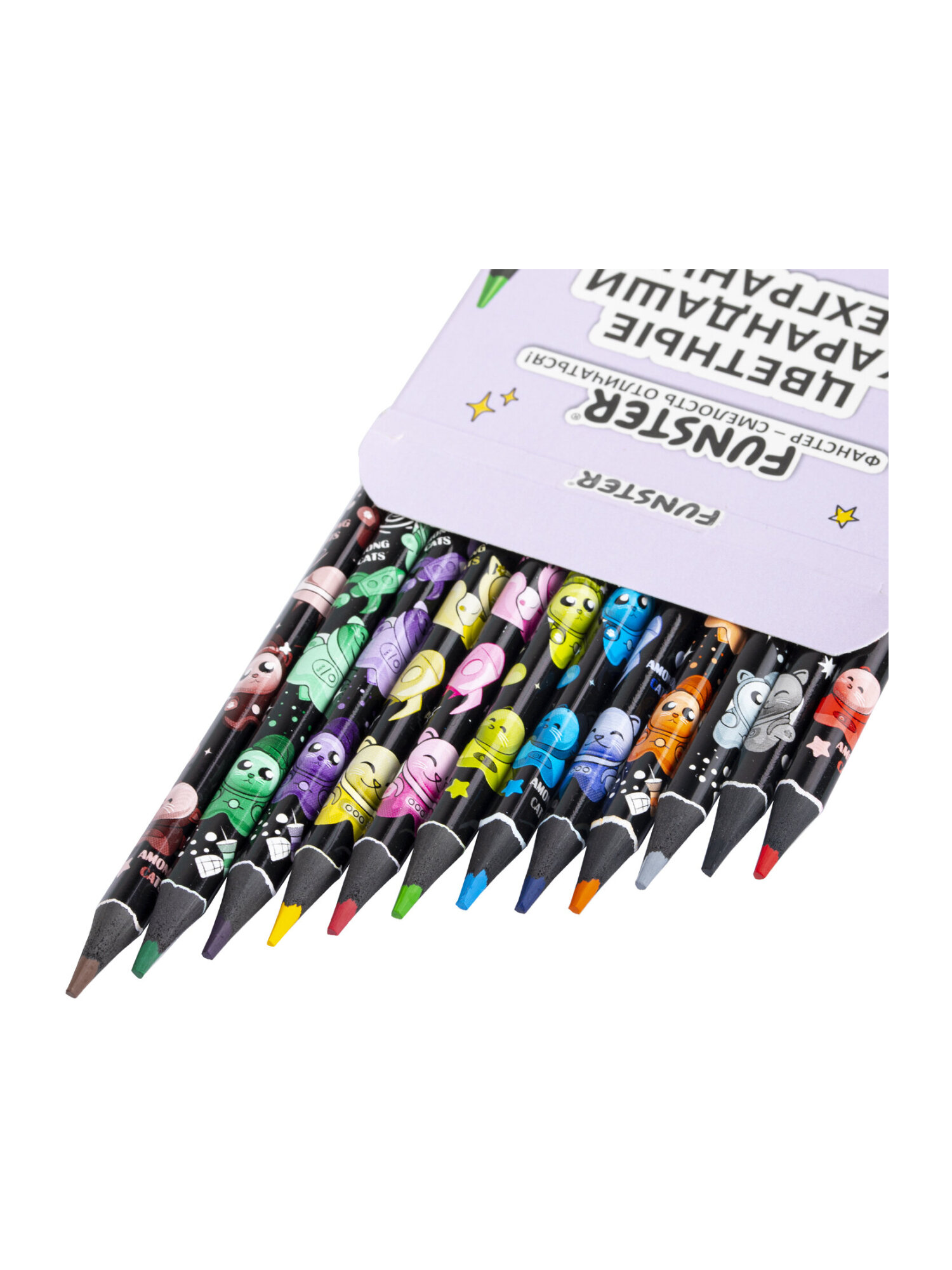 Карандаши цветные Funster 12 шт. - фото 12