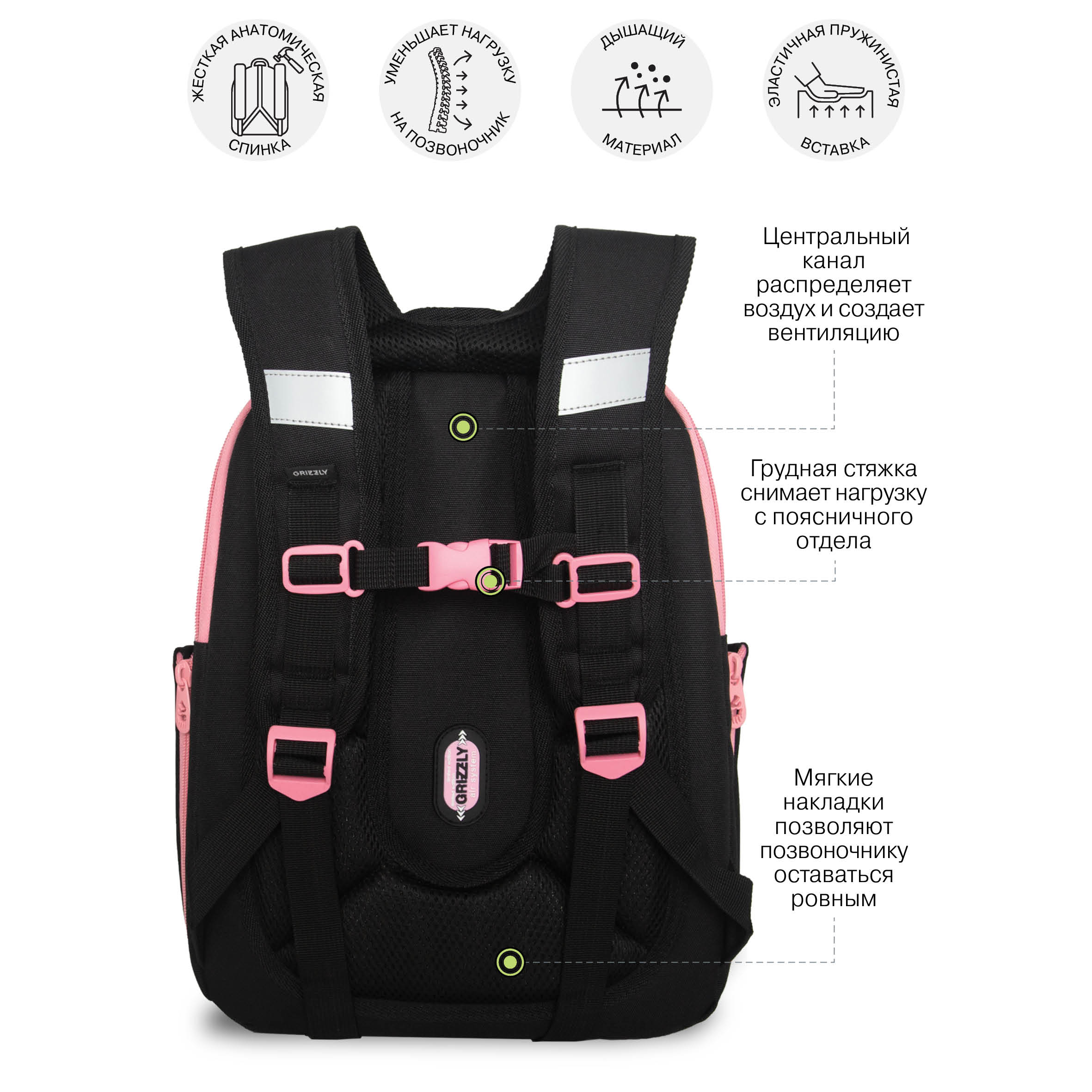Ранец Grizzly для девочки - фото 10