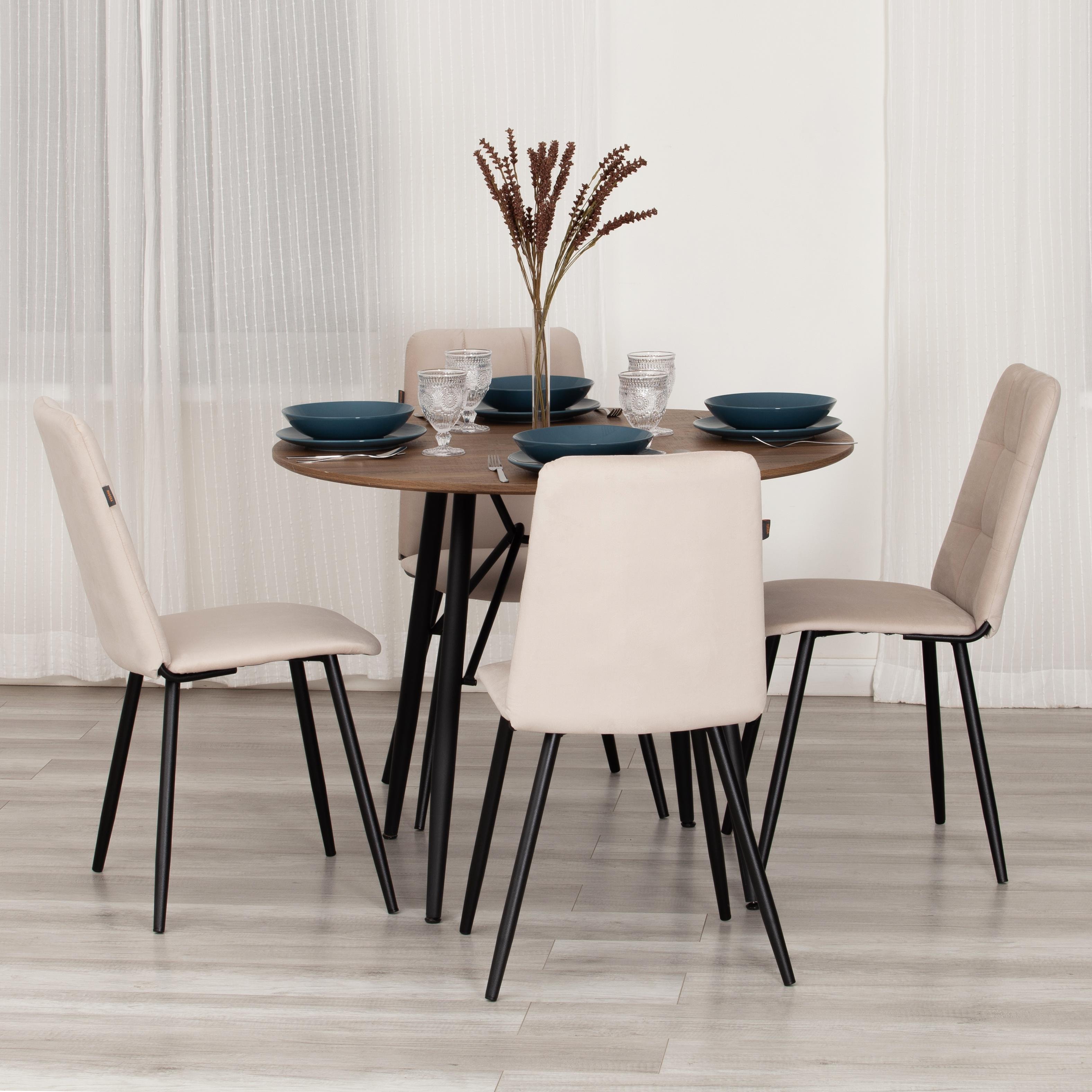 Стул TETCHAIR Asti TREND велюр бежевый 2 шт. - фото 2