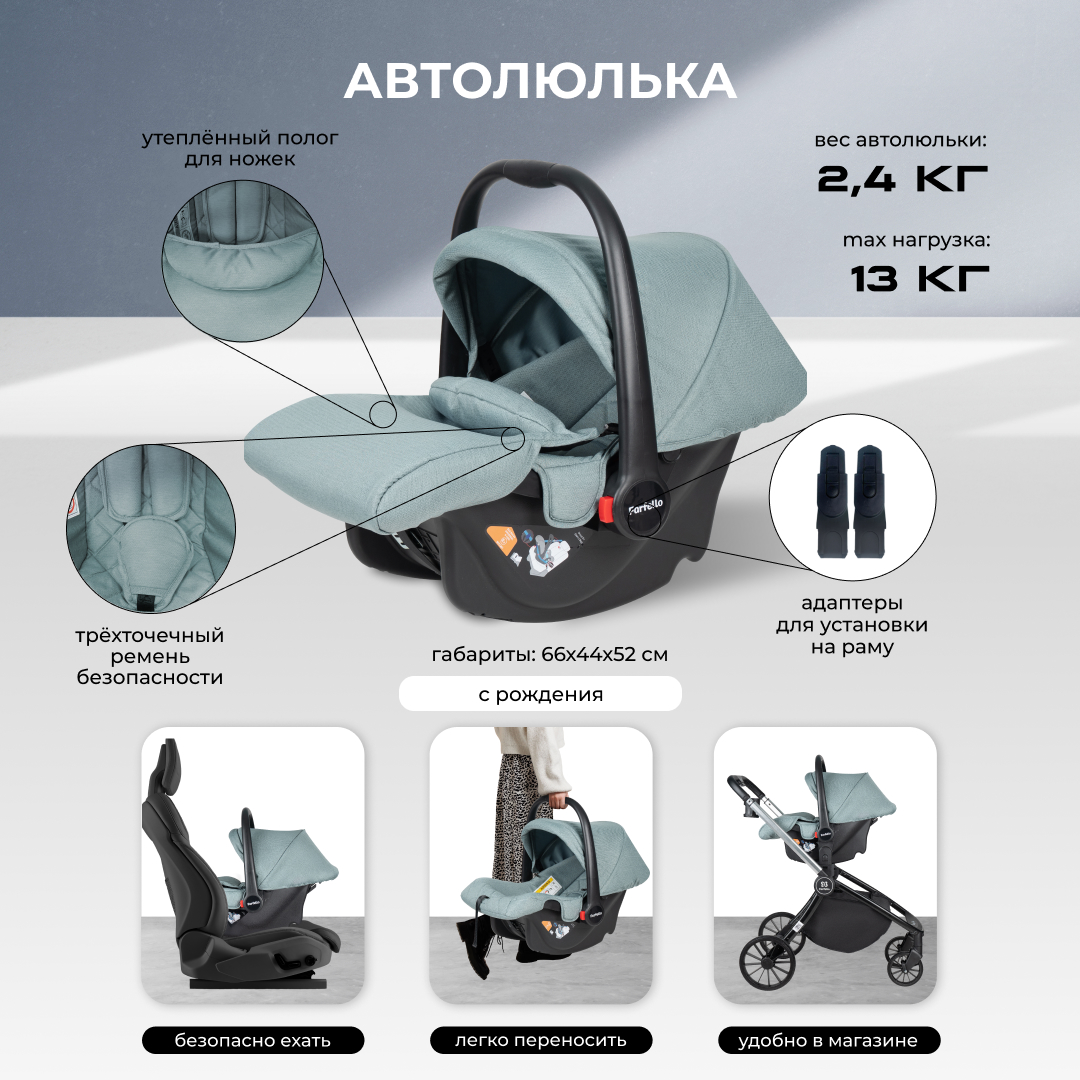 Коляска 3в1 Farfello Baby shell - фото 3
