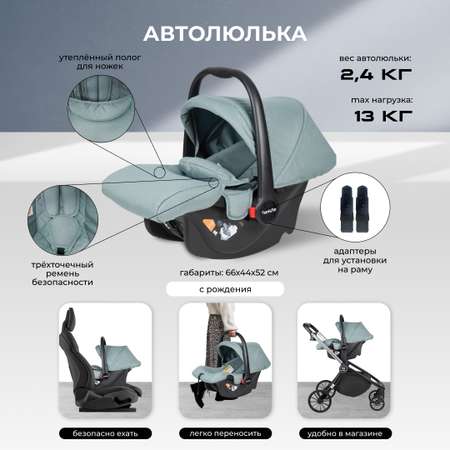 Коляска 3в1 Farfello Baby shell