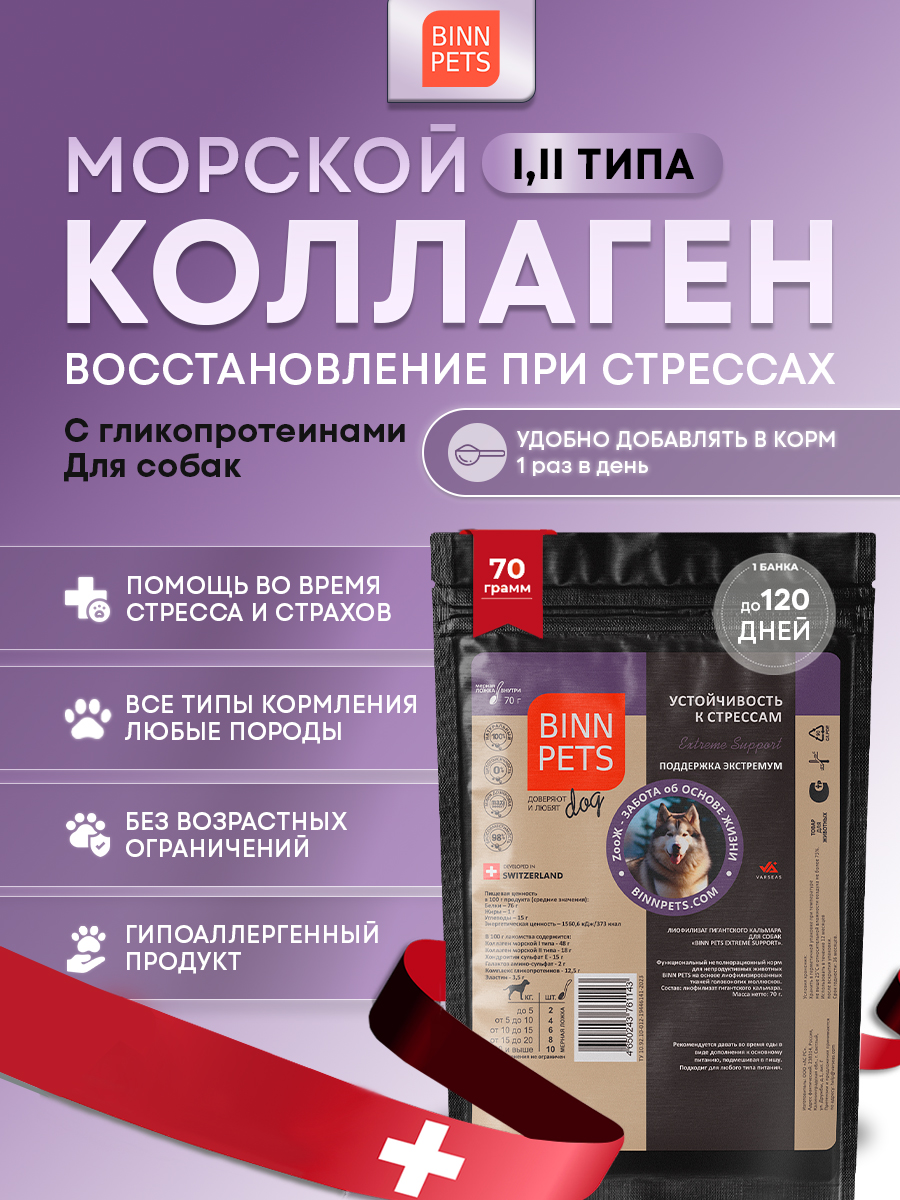 Изображение товара Добавка для суставов BINN Support Extreme для питомцев 70 г