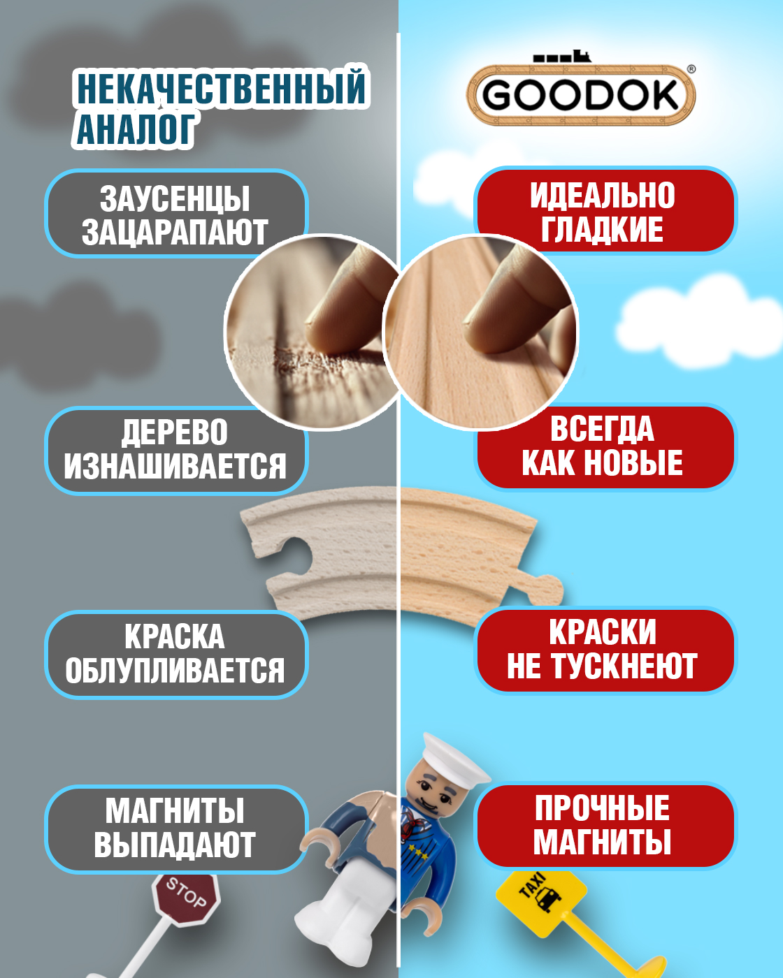 Набор железнодорожный Goodok Т24452 - фото 4