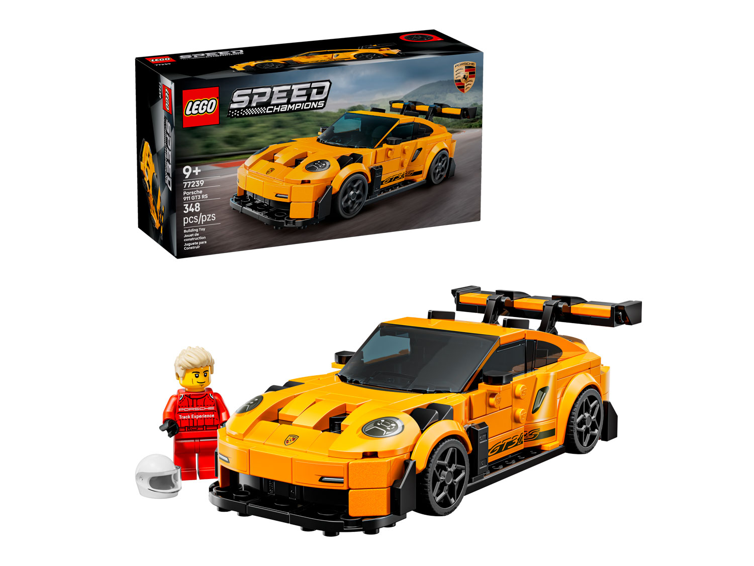 Конструктор LEGO Speed Champions Porsche 911 GT3 RS 77239 348 дет. - фото 1
