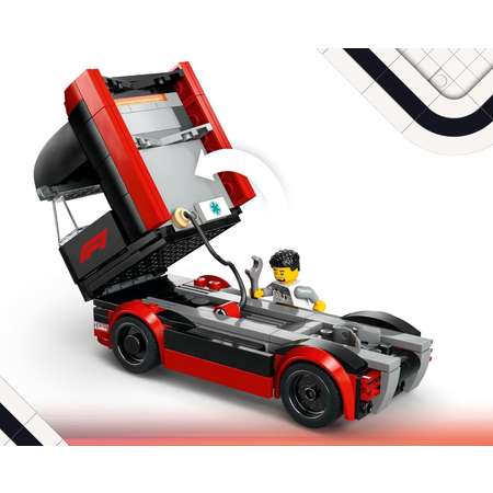 Конструктор LEGO City Грузовик с автомобилями блочный