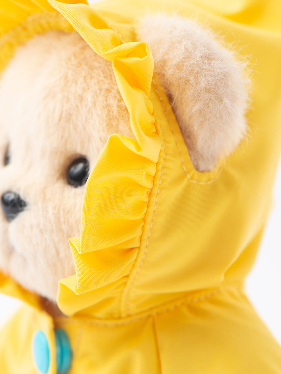 Мягкая игрушка TeddyTales Медведь в дождевике брелок - фото 5