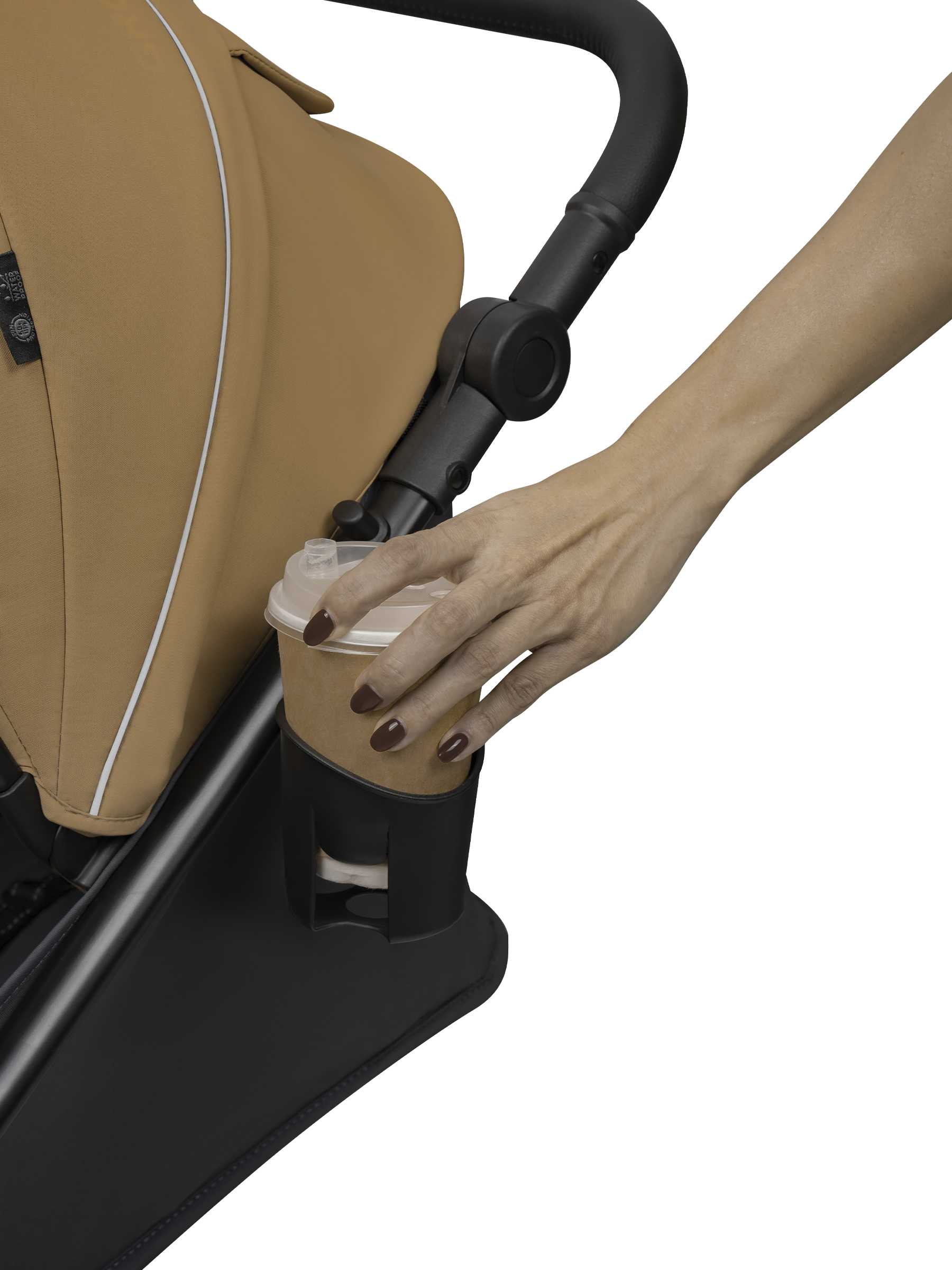 Коляска прогулочная JOVOLA Selena SL, бежевый-серый - фото 15