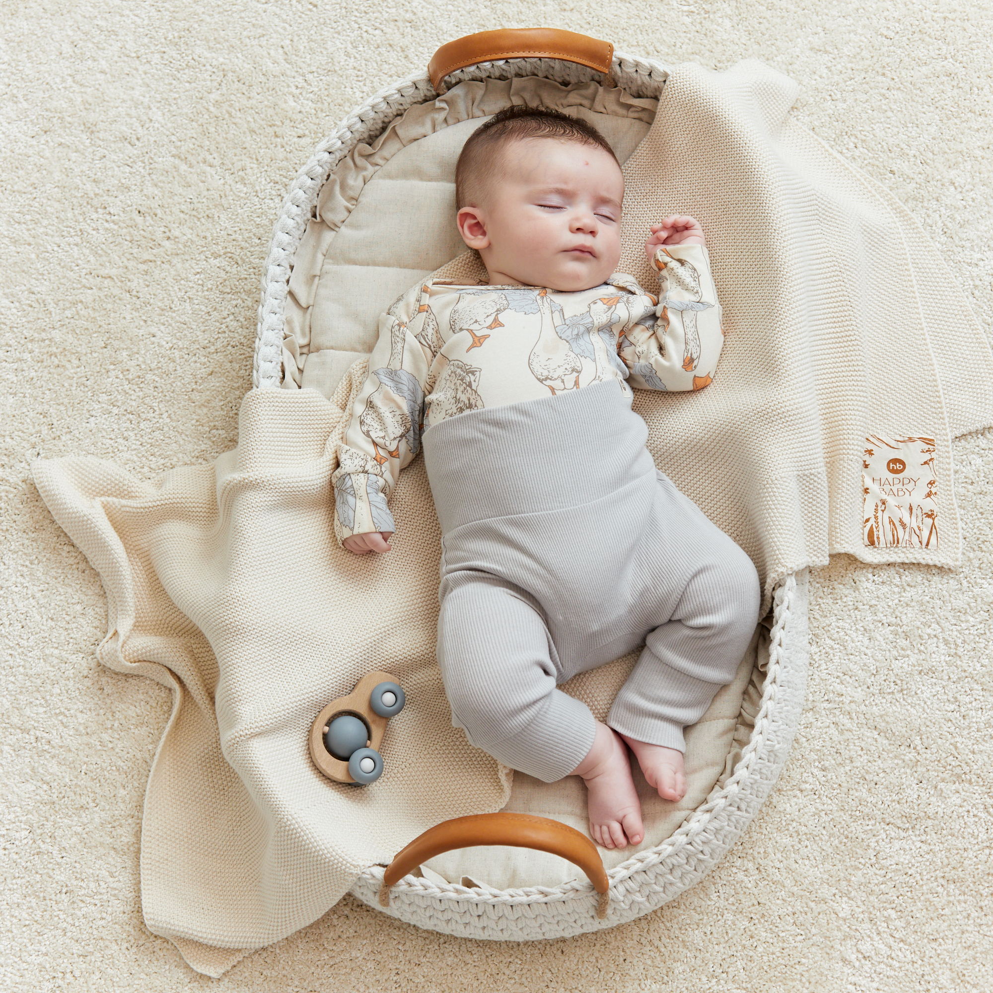 Штанишки 2 шт. Happy Baby 90113_beige_grey - фото 7