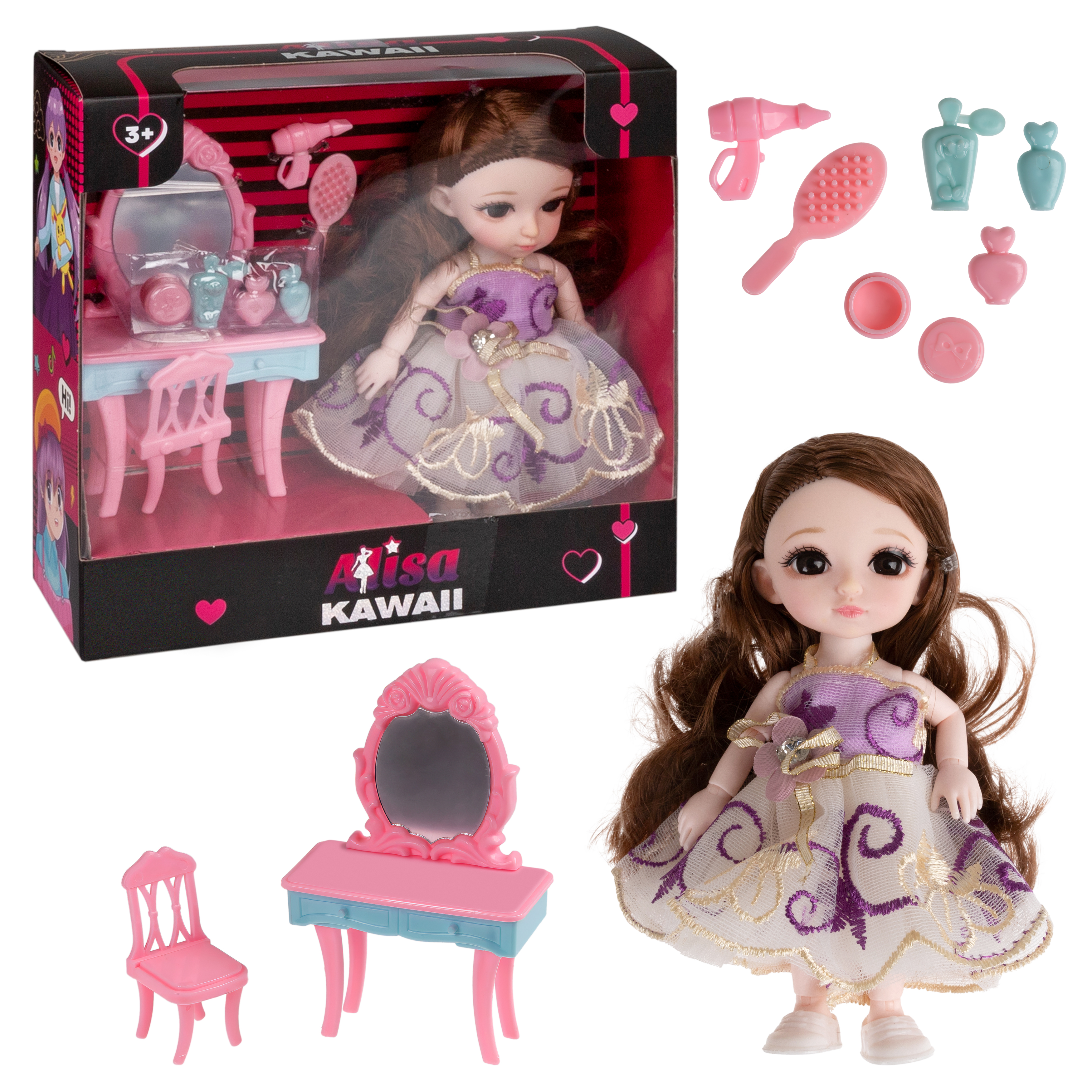 Кукла мини 1TOY Alisa Kawaii Т24356 - фото 6