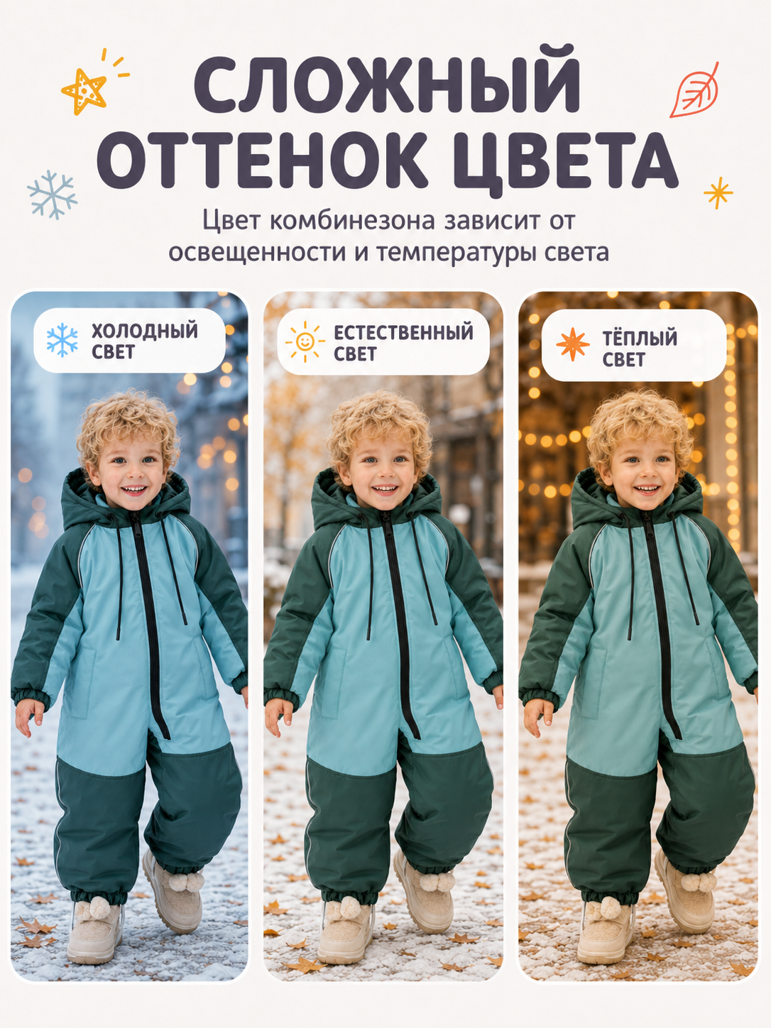 Комбинезон Ramelka 1102_КМБ_ММБР_D_3_бирюза/т.бирюза/т.зеленый - фото 7