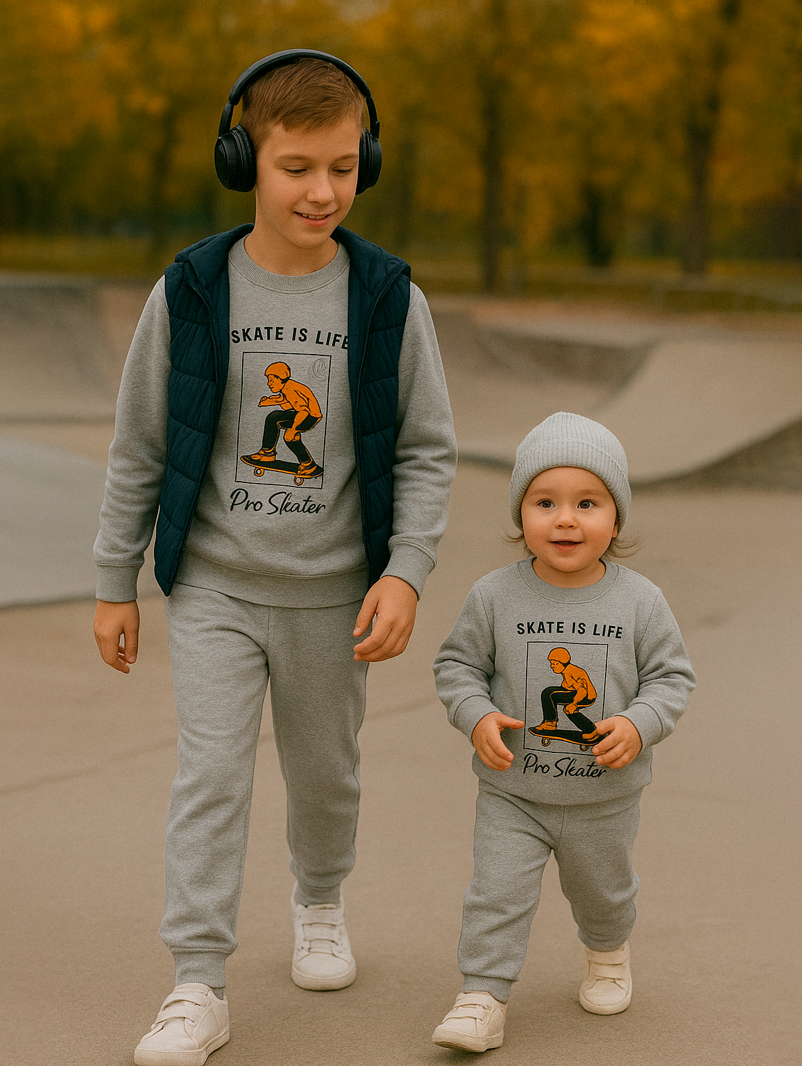 Костюм KiMMi Baby Кб-13087045г меланж скейтер - фото 3