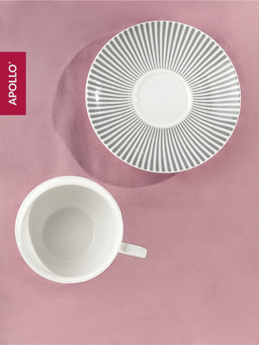 Чайная пара APOLLO 220 мл, серый - фото 2