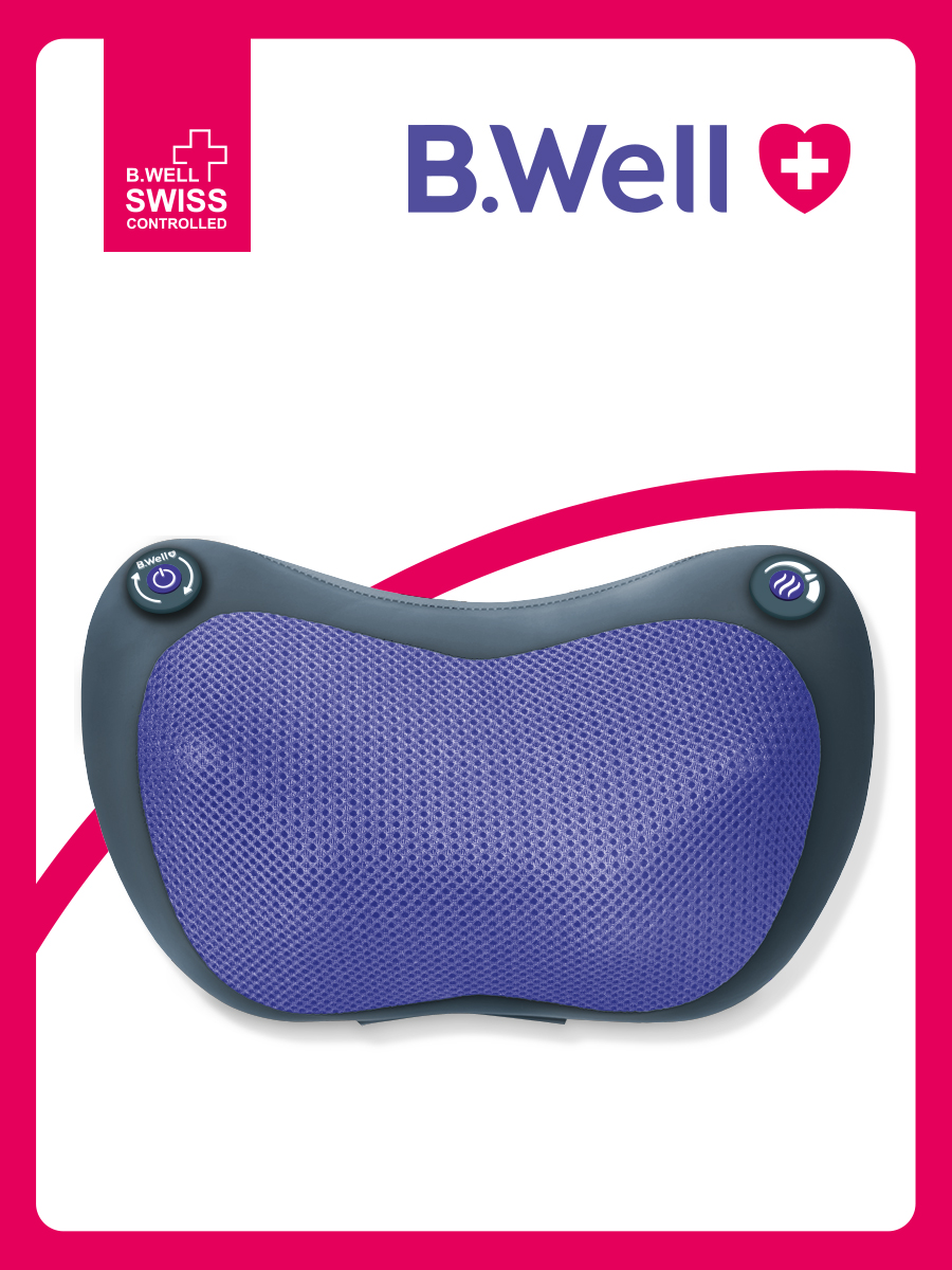 Массажная подушка B.Well MED-420 серый - фото 1