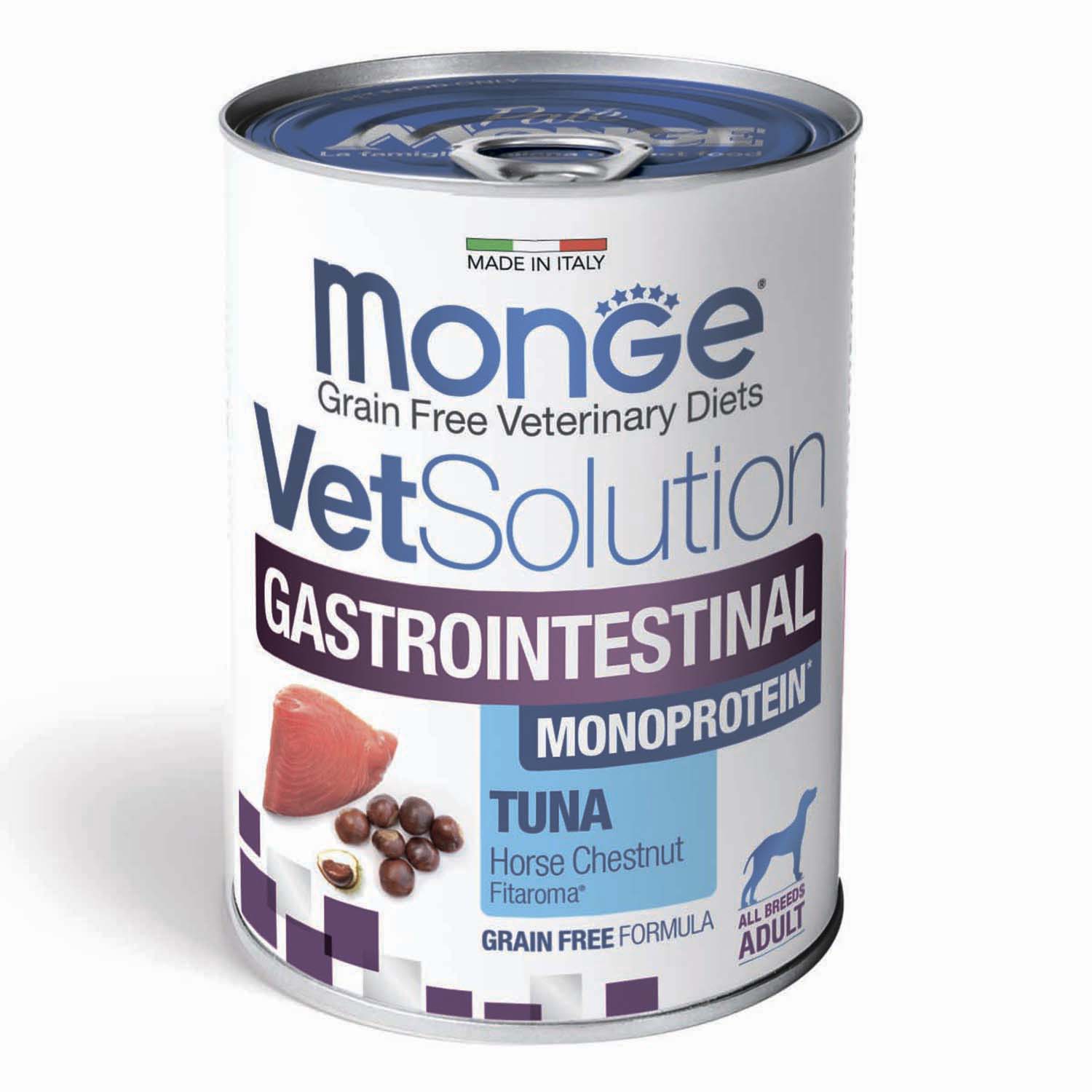 Корм для собак диетический MONGE VetSolution Dog Gastrointestinal Гастроинтестинал при заболеваниях ЖКТ 400г - фото 1