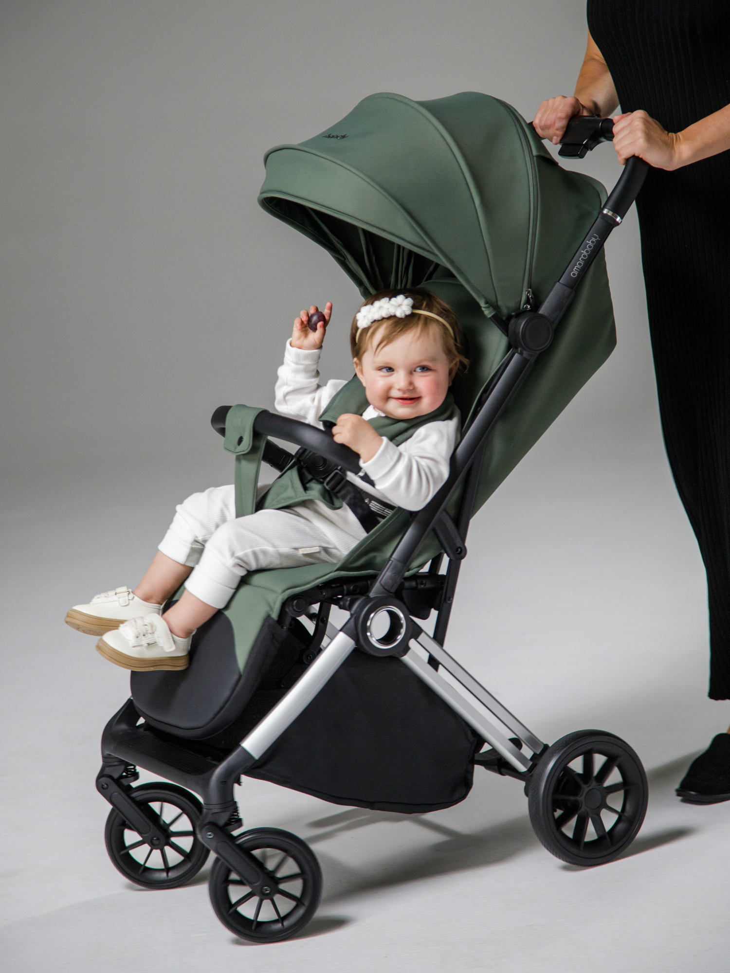 Коляска прогулочная Amarobaby Handy золотой - фото 26