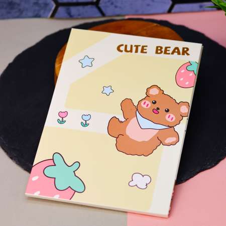 Зеркало настольное для макияжа iLikeGift Cute bear yellow