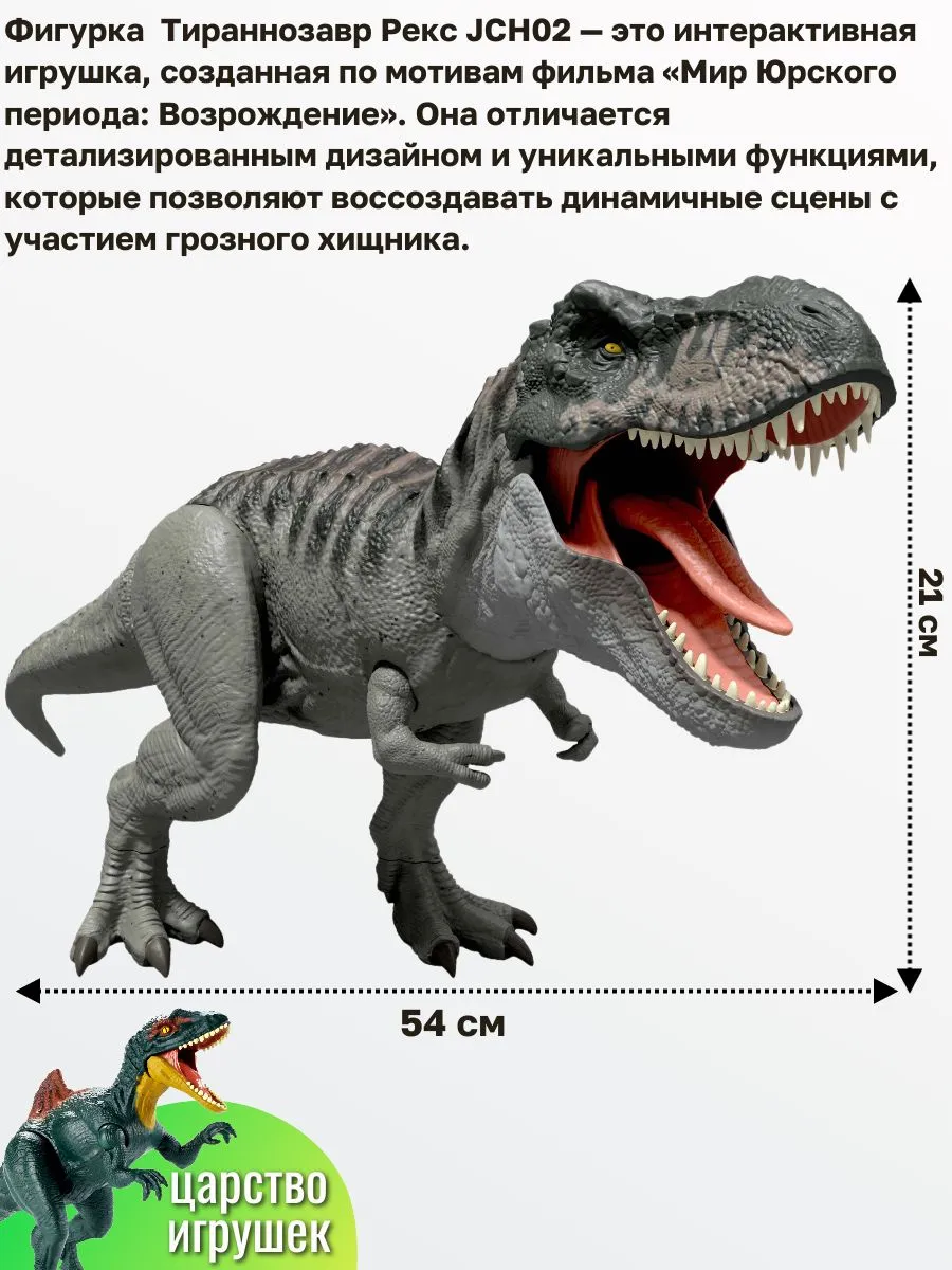 Фигурка Jurassic World Тирранозавр Рекс - фото 5