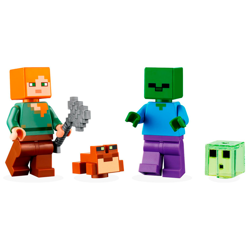 Конструктор LEGO Minecraft Болотное приключение блочный - фото 3