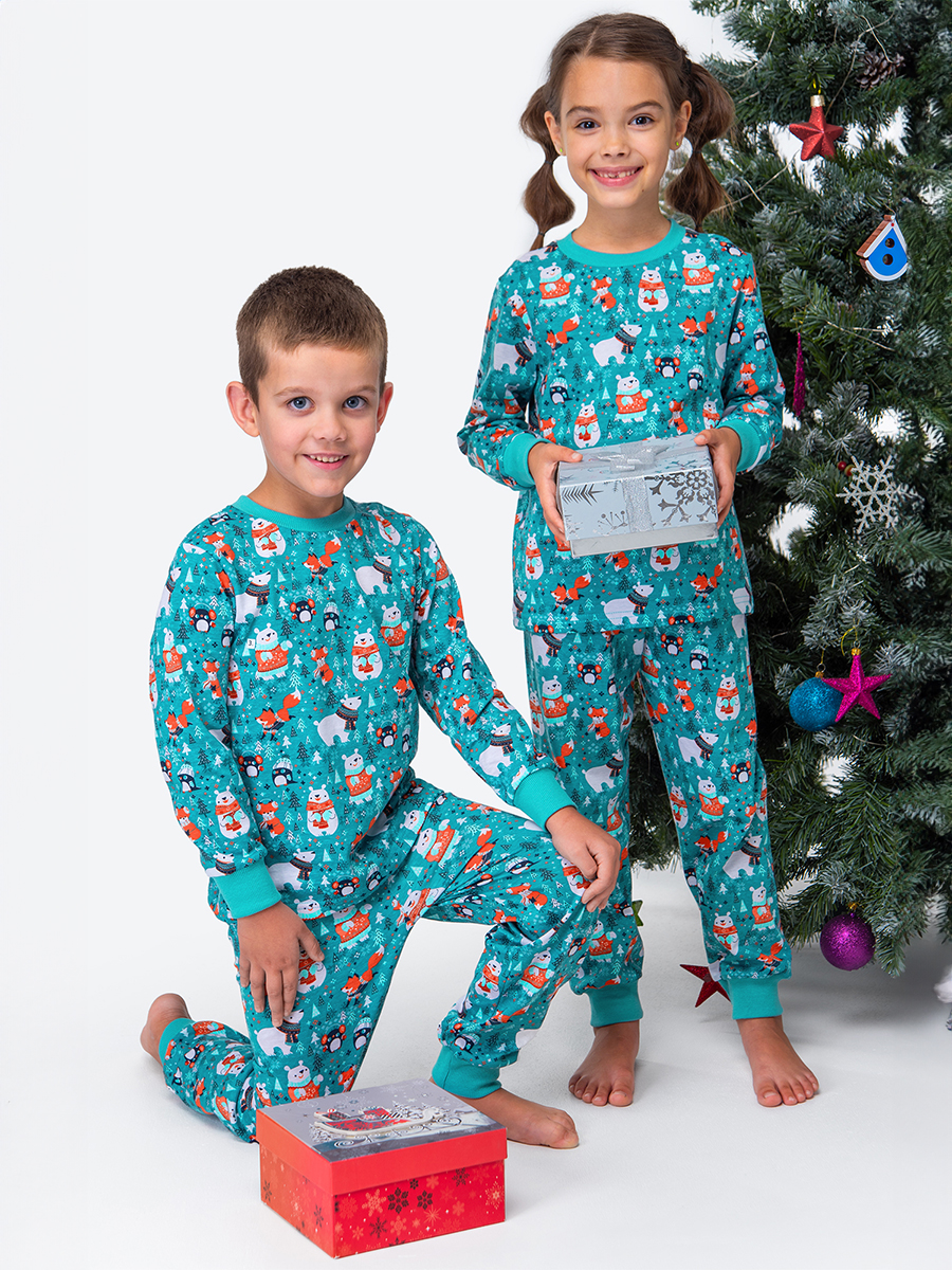 Пижама HappyFox HFLUNNG833серо.зеленый - фото 9