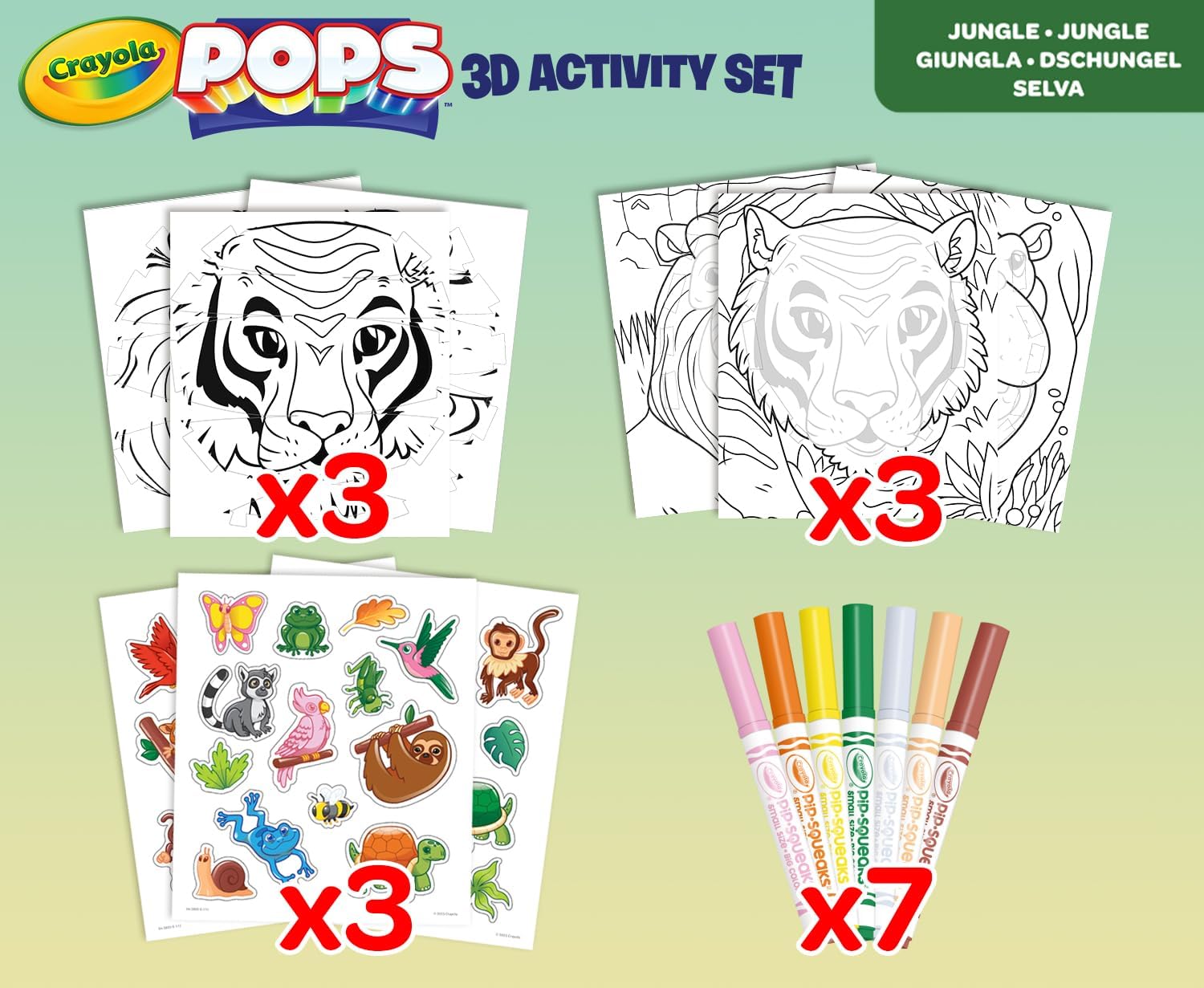 Набор большая раскраска Crayola Джунгли - фото 5