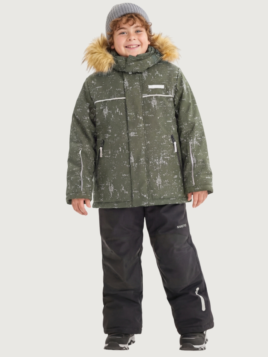 Костюм NIKASTYLE +7з5925 хаки/черный - фото 1